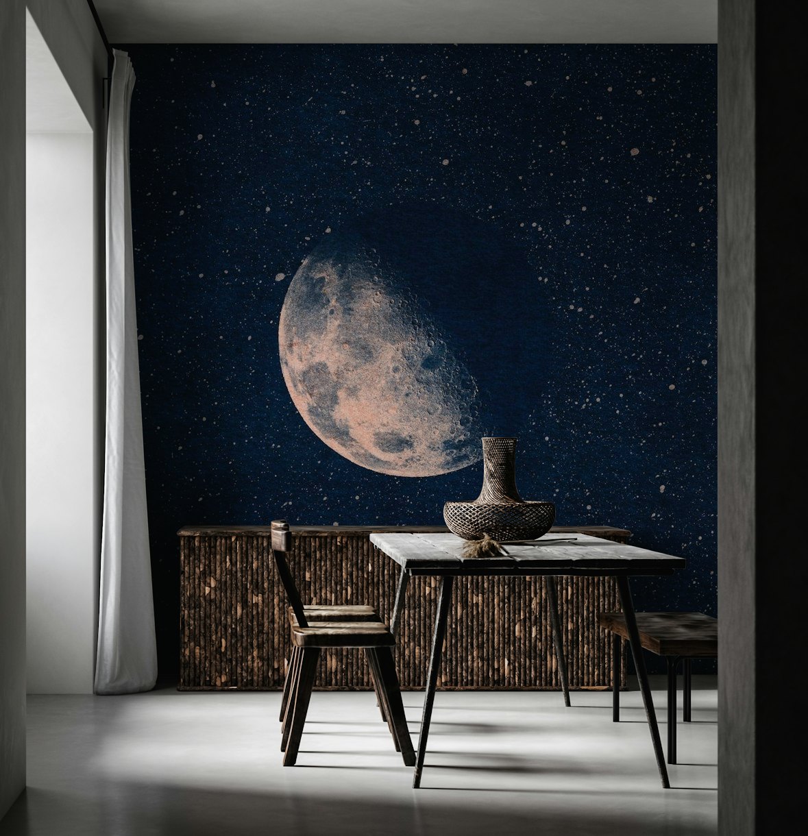 SPACE Half Moon wallpaper