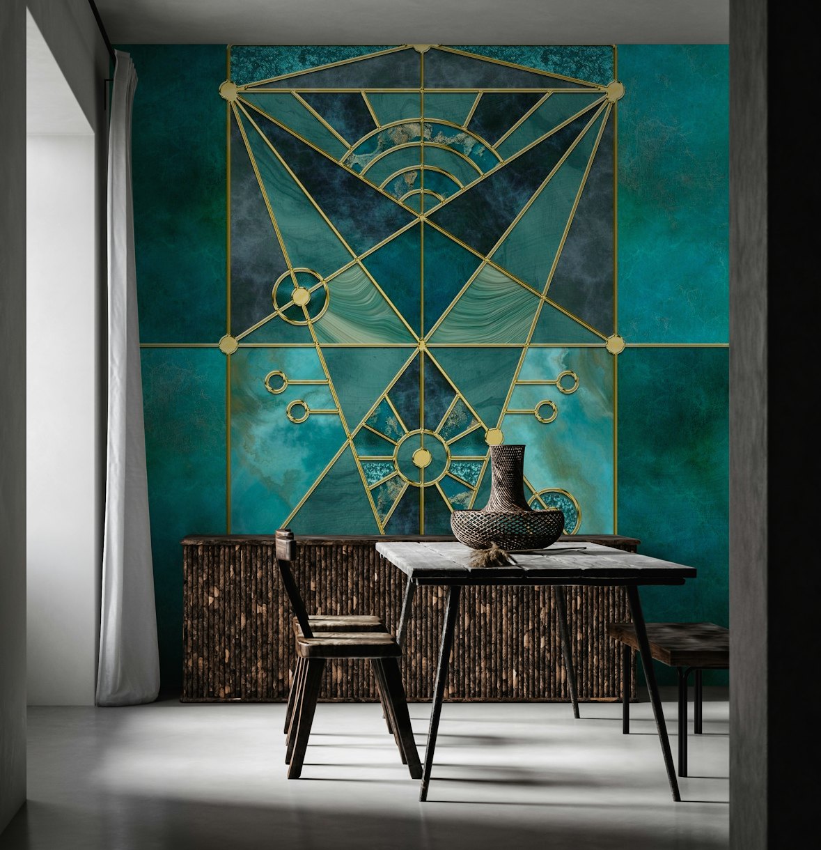 Stained Glass Marble wallpaper