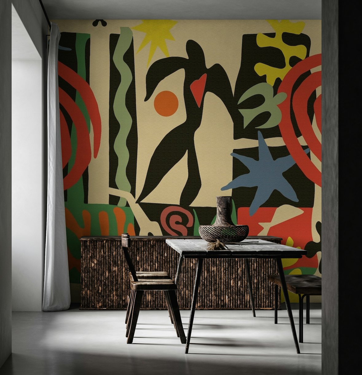 Walk with Matisse (vintage) wallpaper