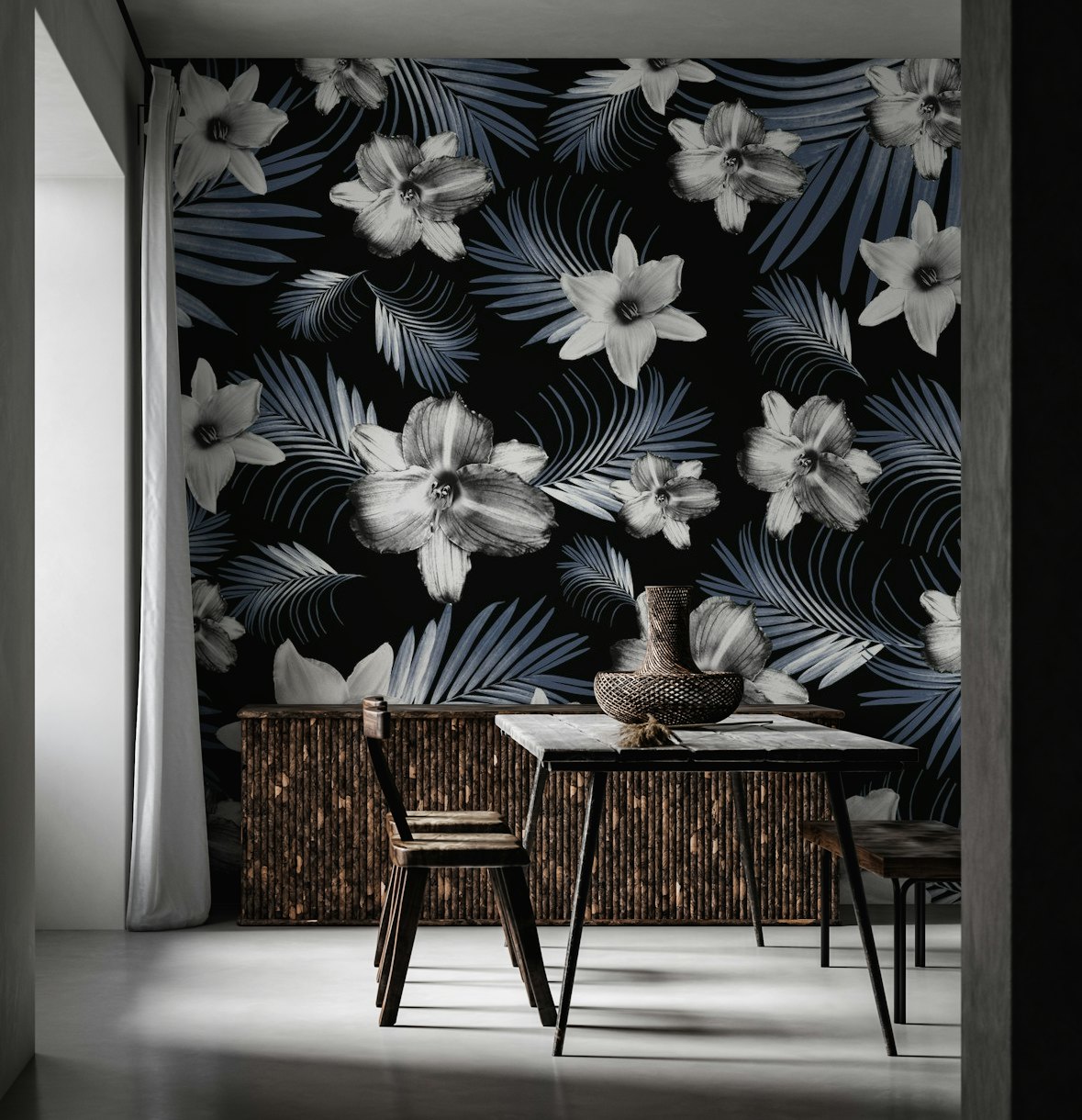 Tropical Flowers Palm 4 wallpaper