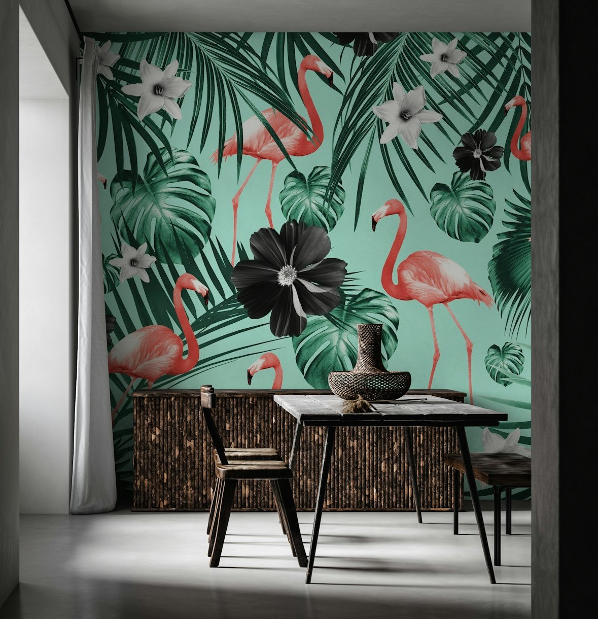 Tropical Flamingo Flower 3 wallpaper