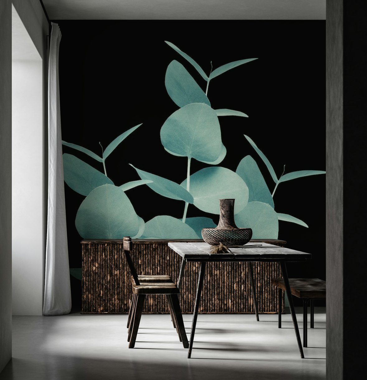 Eucalyptus Leaves Green 1b wallpaper