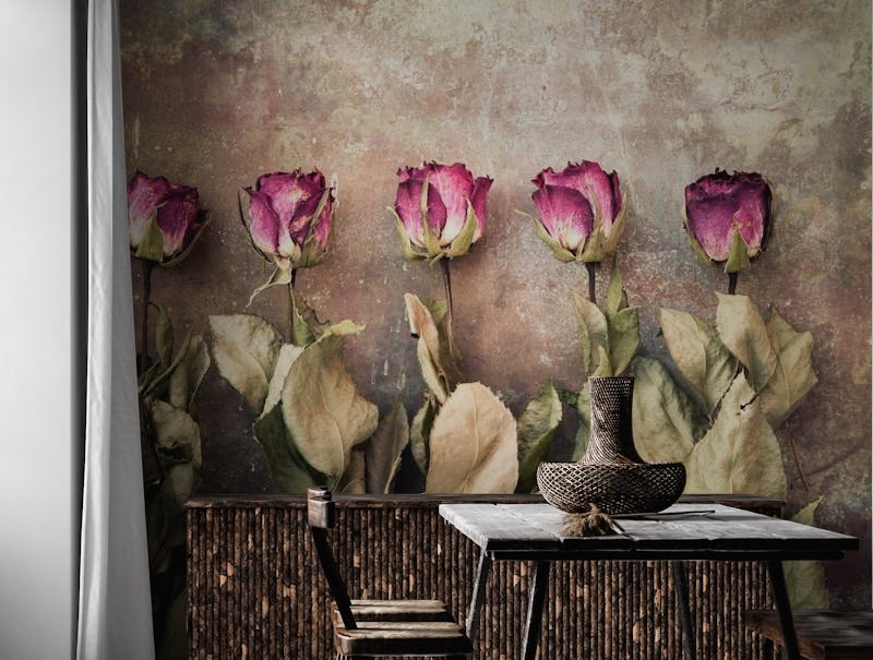 Five Dried Roses