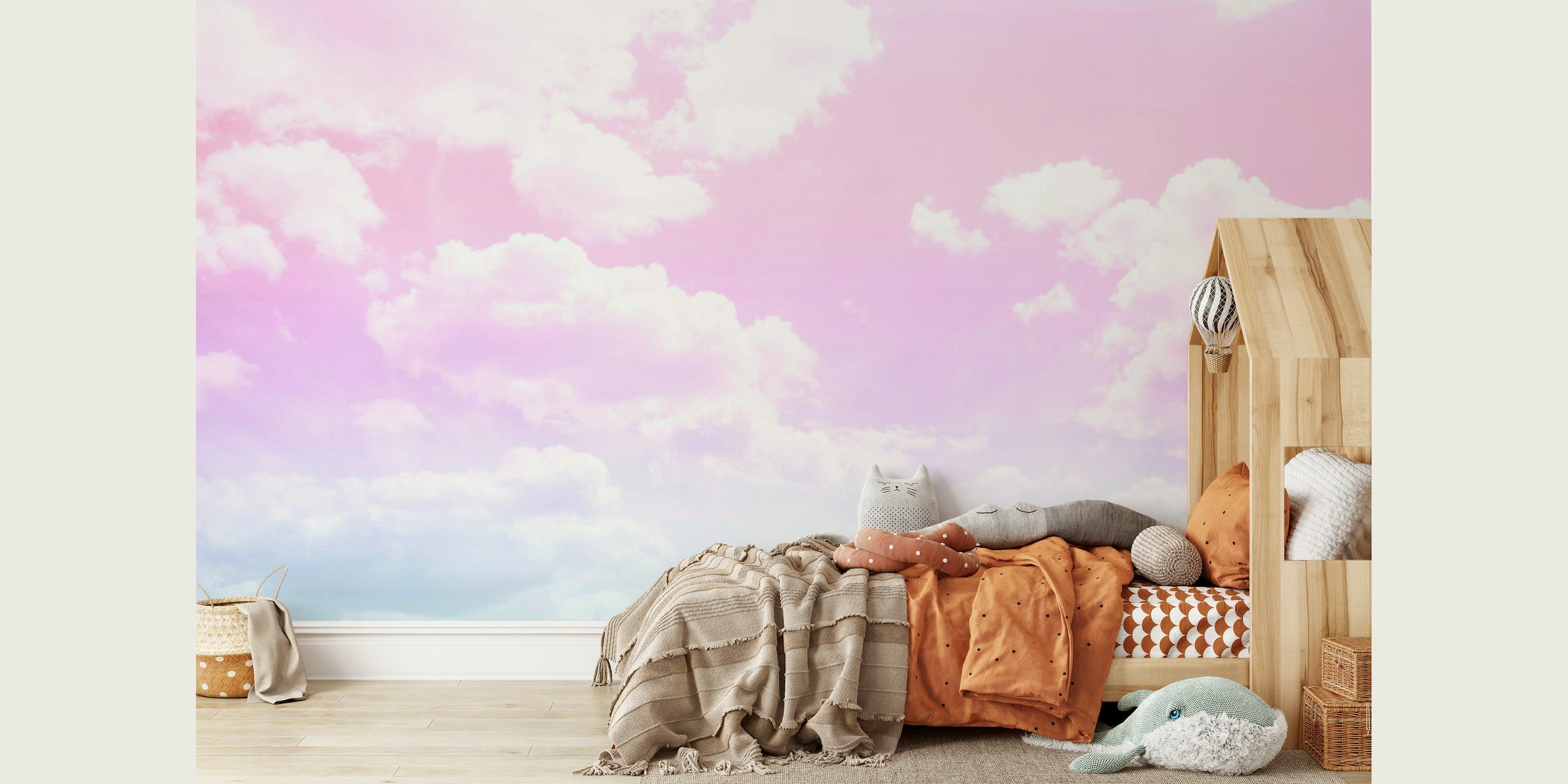 Dreamy Clouds 4 - Unicorn Colors behang