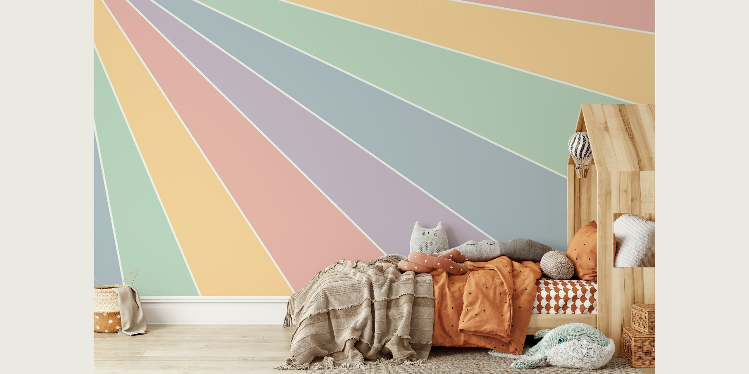 Happy Pastel Rainbow wallpaper