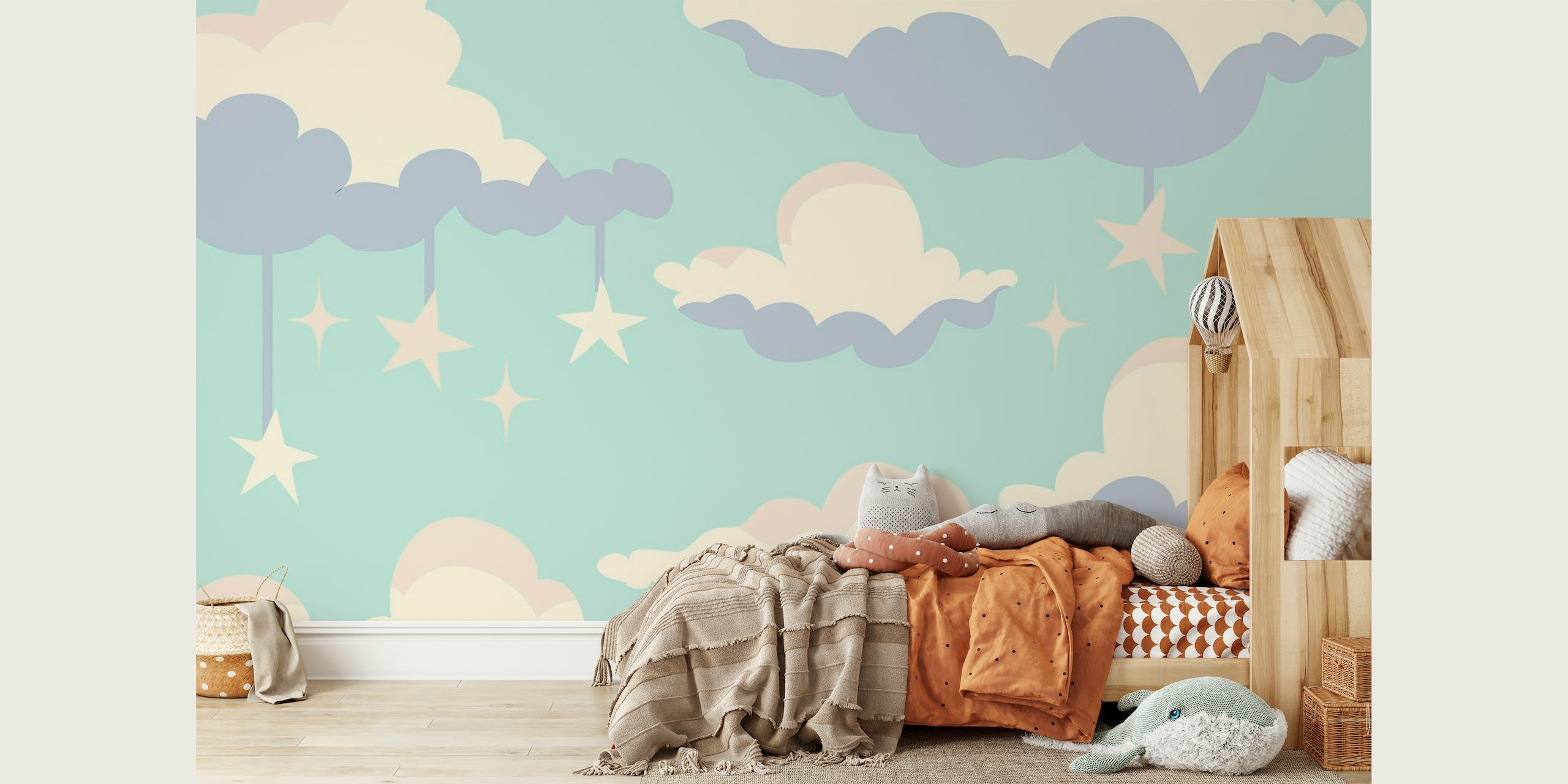 Soft Pastel Clouds wallpaper