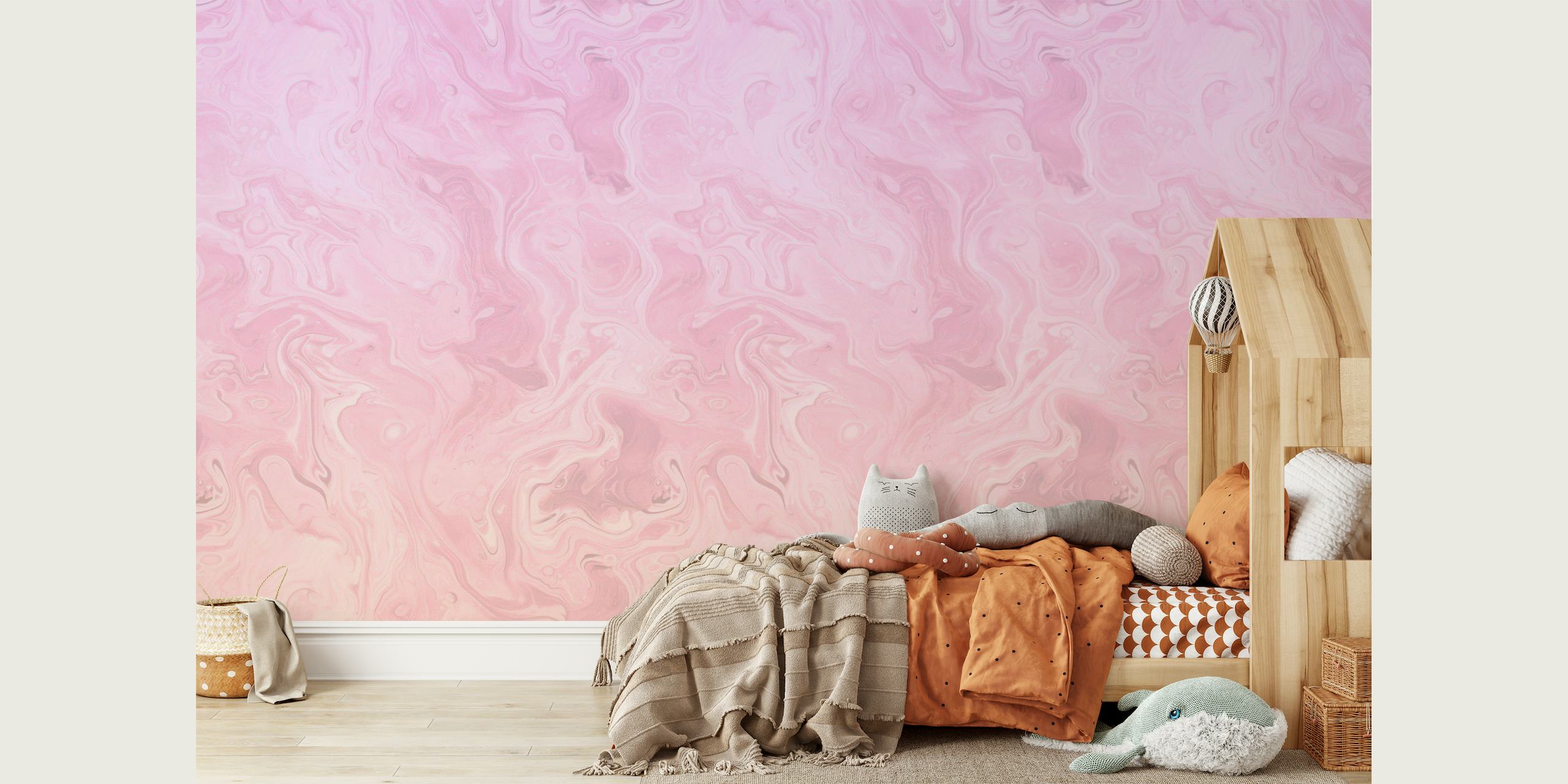 Soft Bubblegum Marble wallpaper
