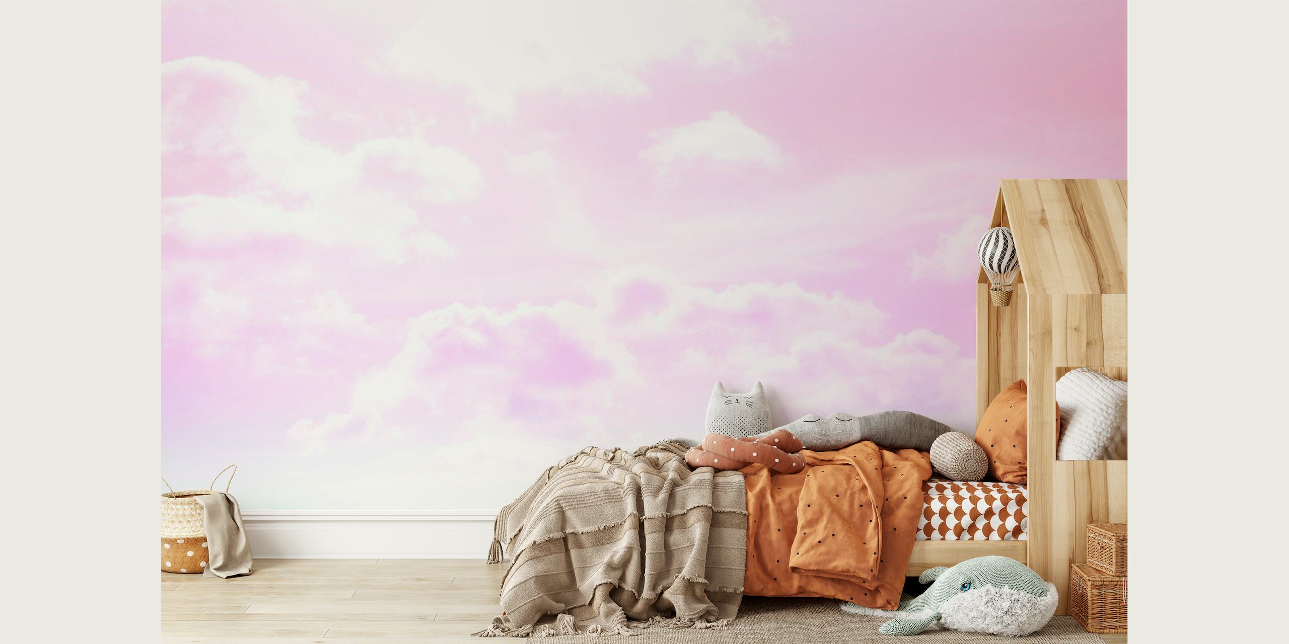Dreamy Clouds 5 - Pastel Unicorn Colors papel de parede