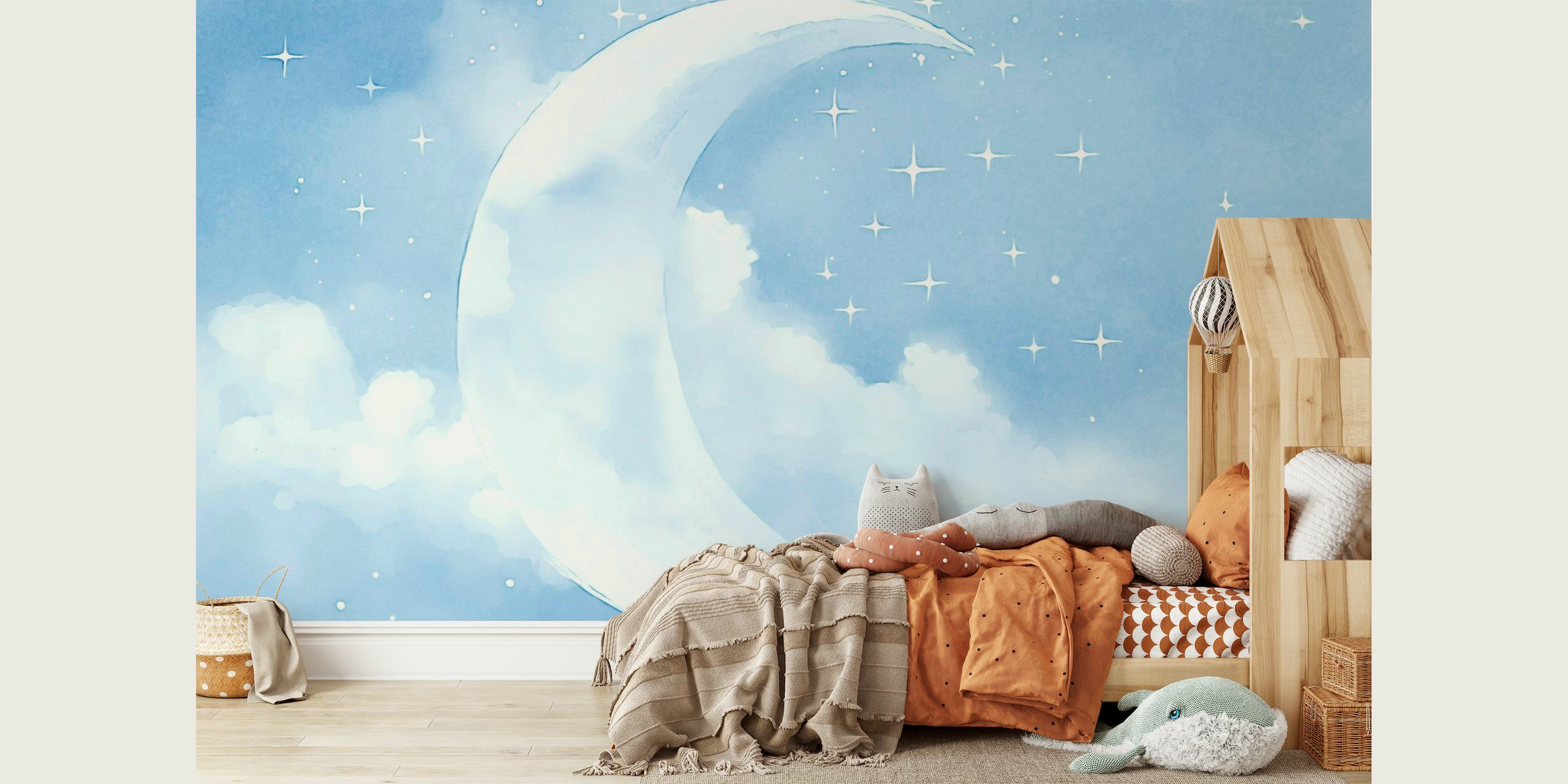 Sweet Dreams Crescent Moon papel pintado