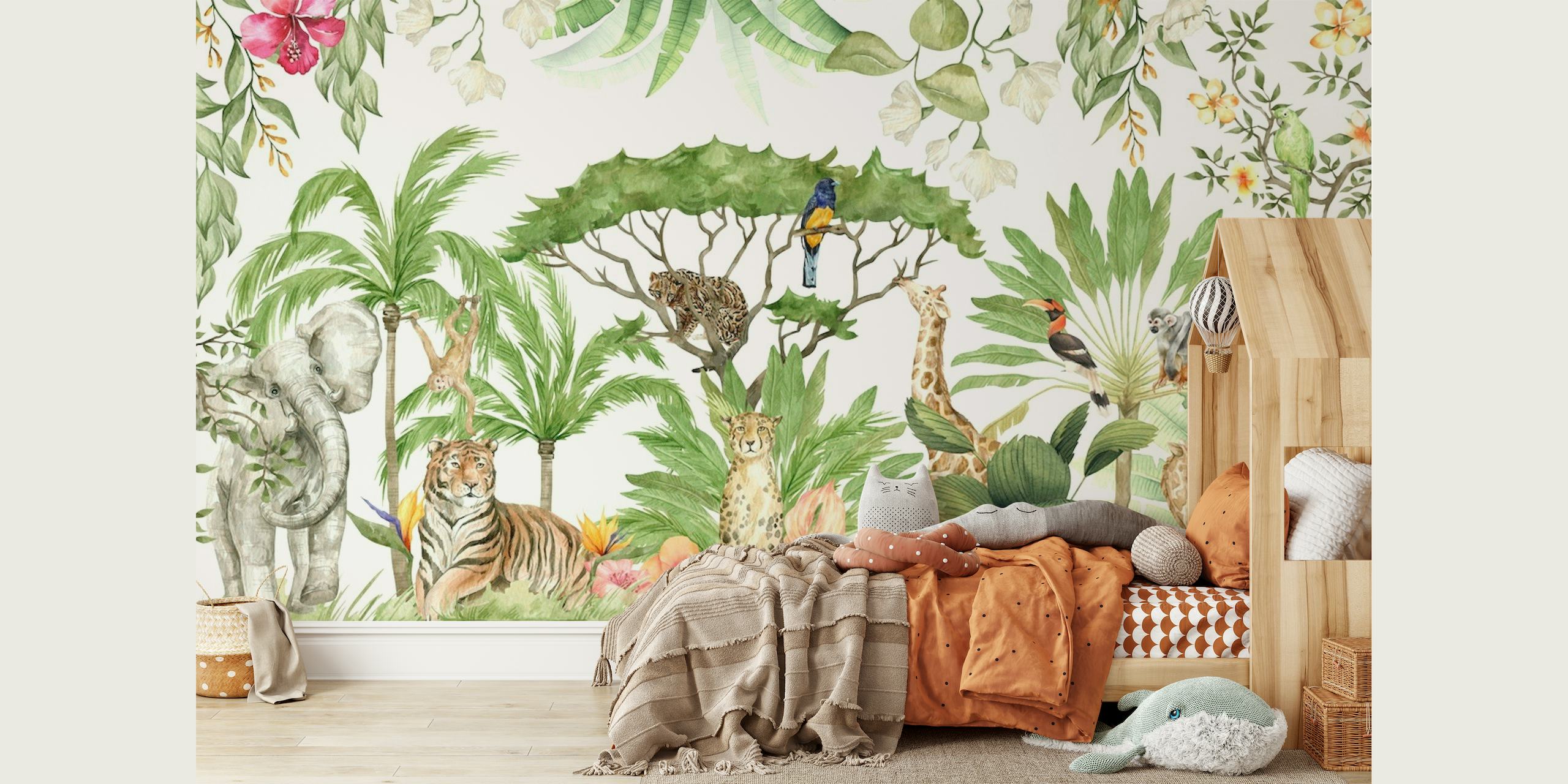Jungle And Wild Animals papel pintado