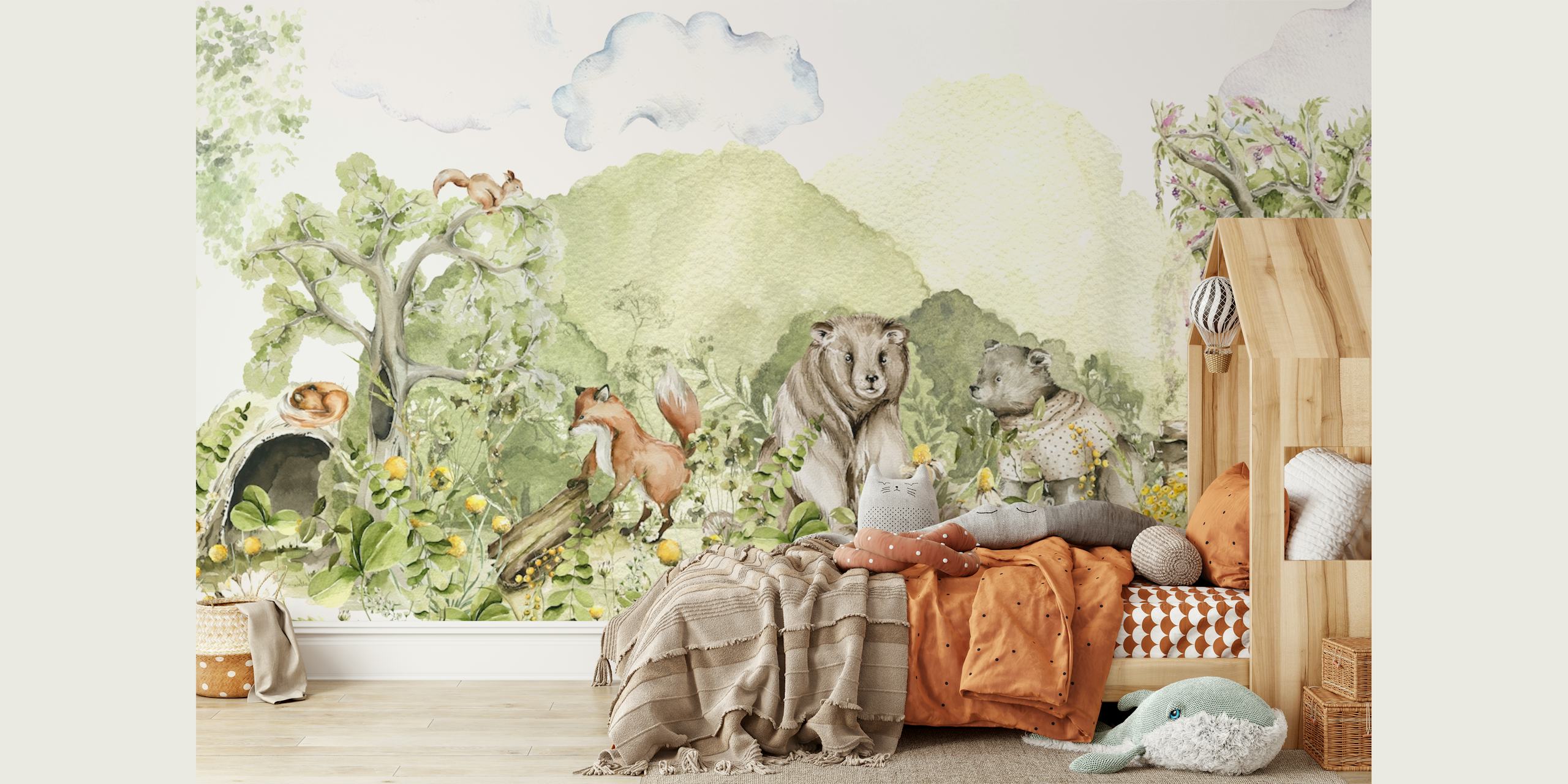 Magical Woodland Creatures tapet i ett rum