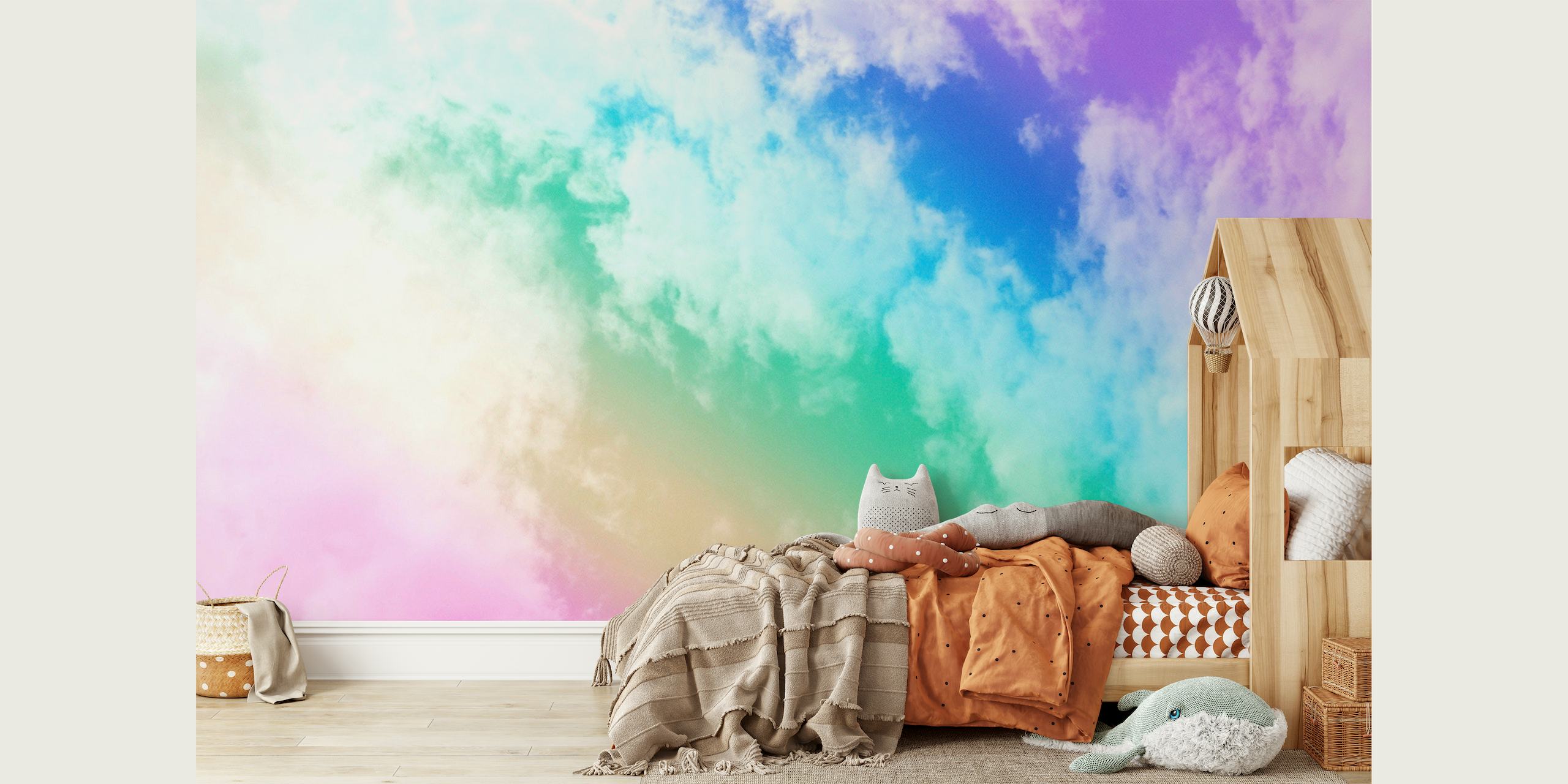Unicorn Rainbow Clouds 1 wallpaper