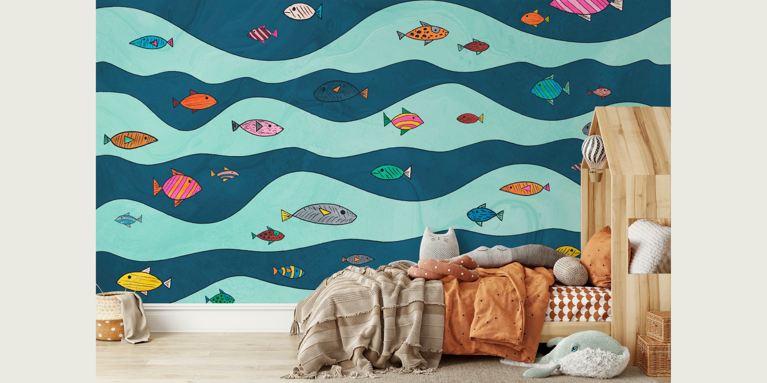 Midnight Tropical Fish Carnival tapeta