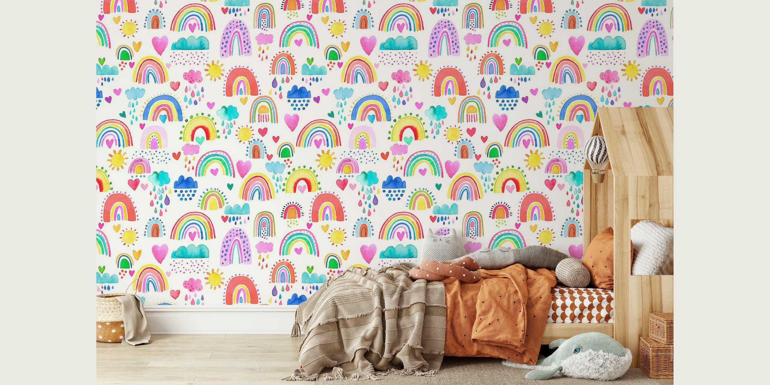 Lovely Rainbows Kids wallpaper