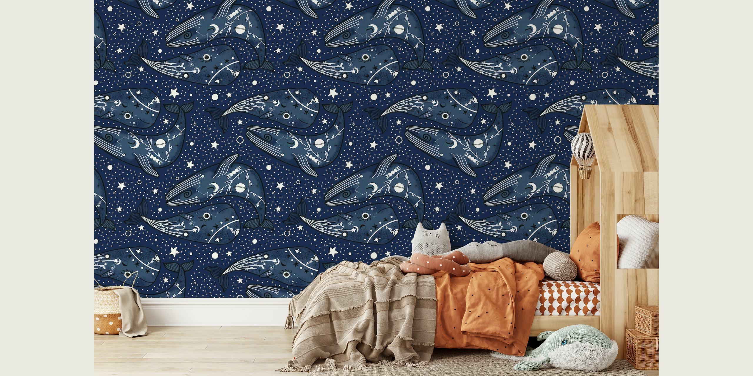 Mystic Ocean Whales wallpaper