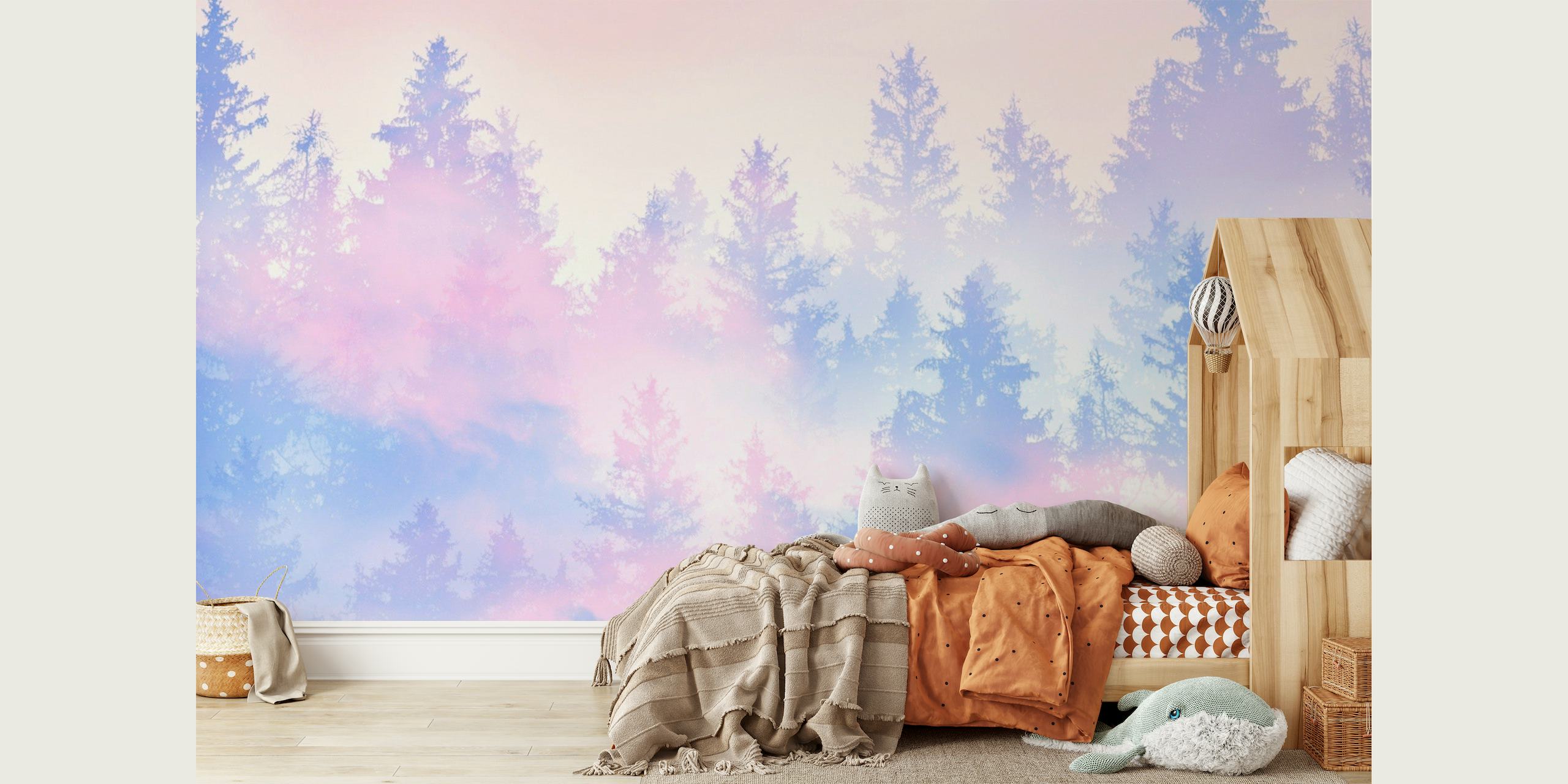 Pastel Forest Dream 3 papel de parede