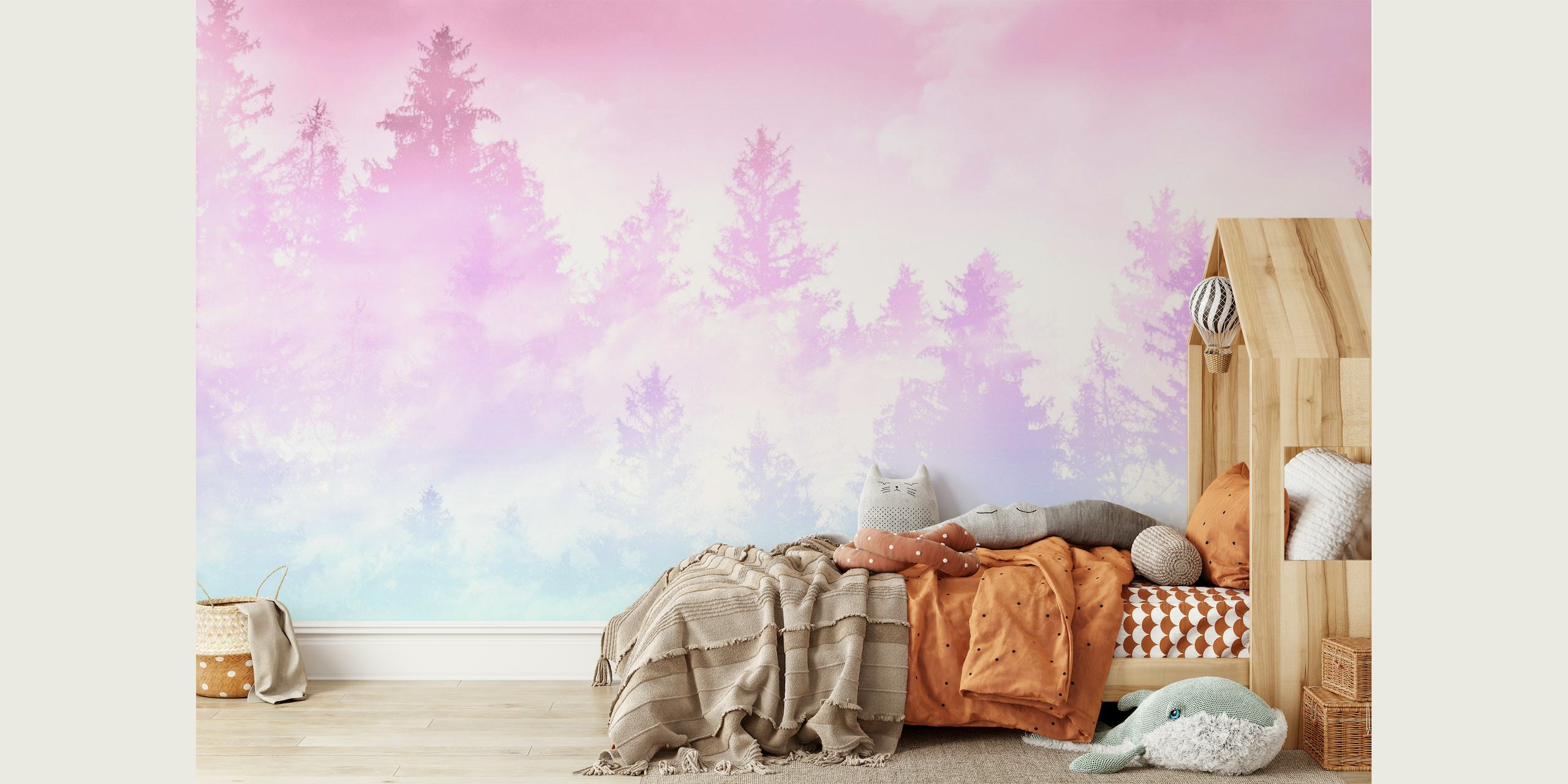 Unicorn Pastel Forest Dream 1 behang