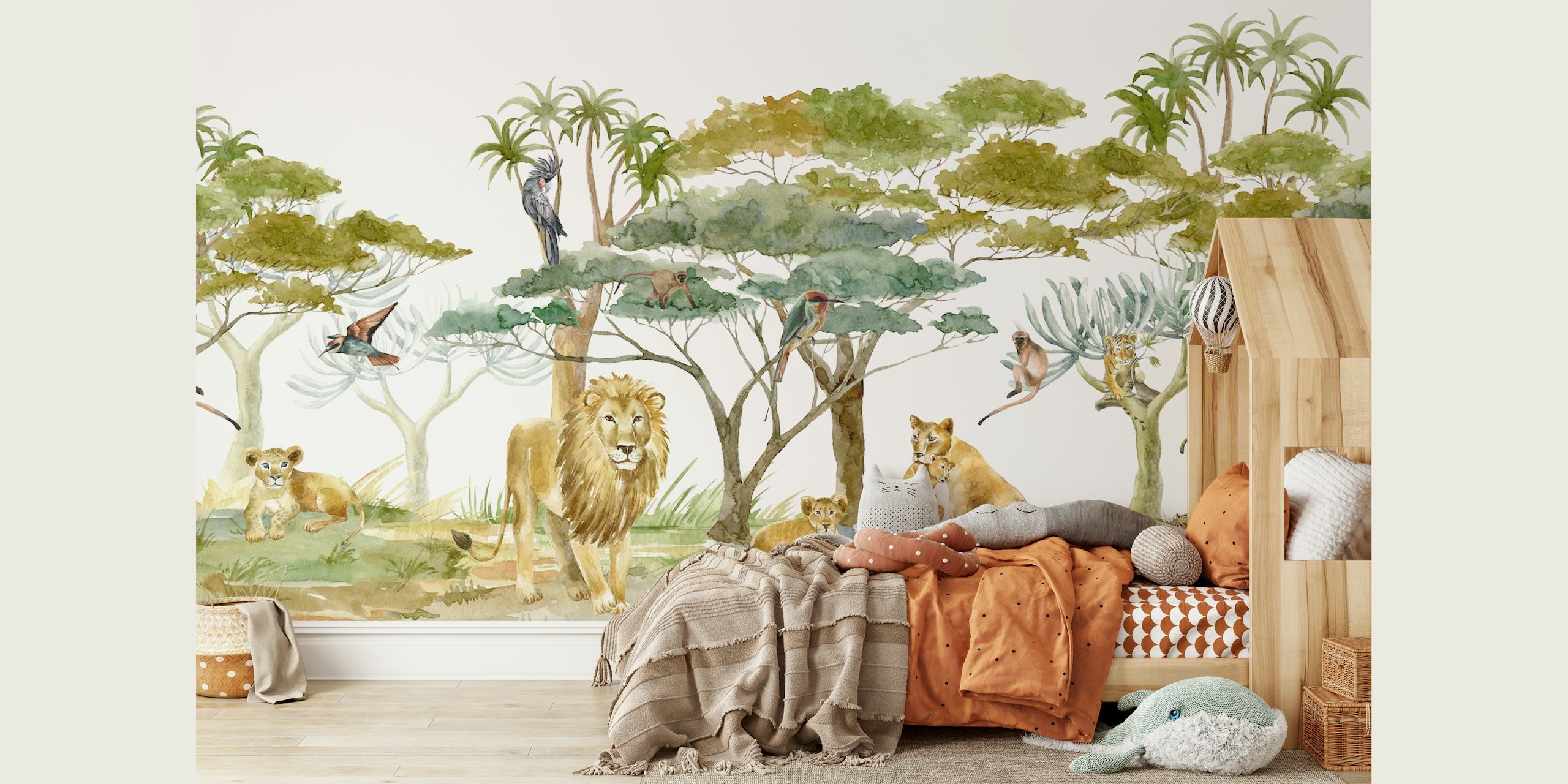 Tropical Safari Jungle tapeta v místnosti