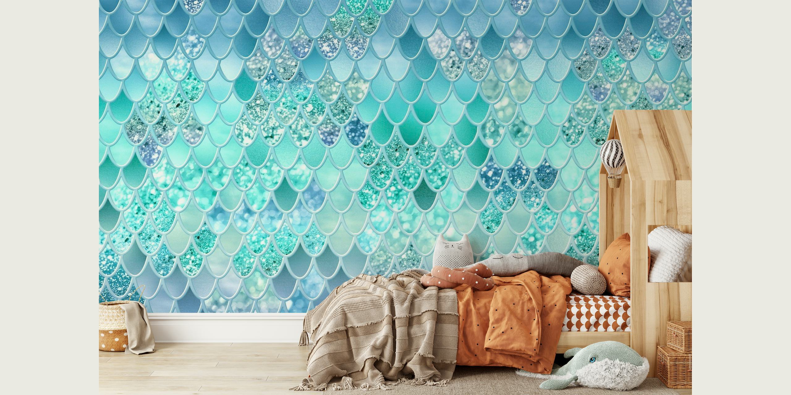 Summer Mermaid Glitter Scales 12 wallpaper