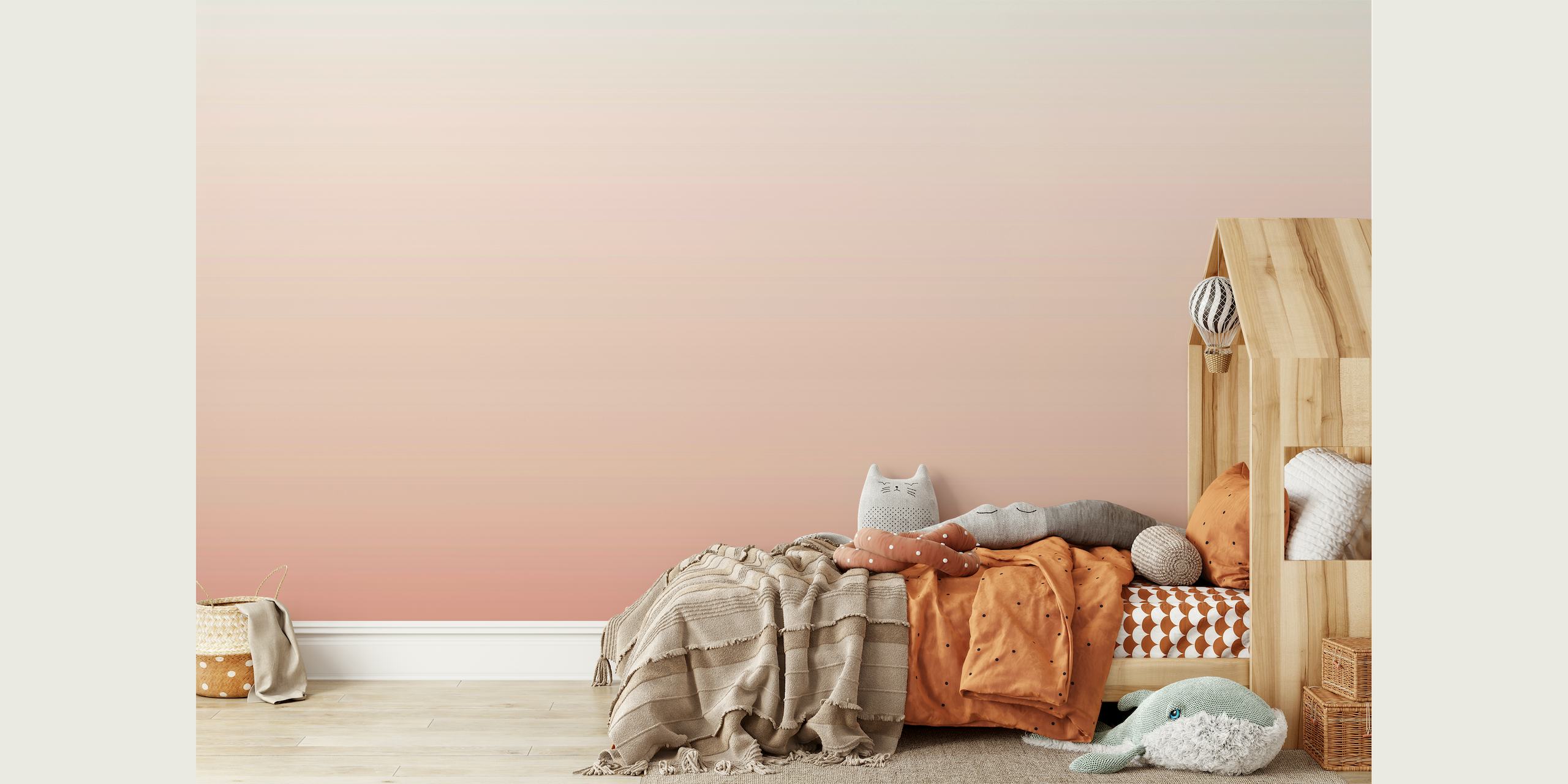 Boho Ombre wall mural with gradient colors