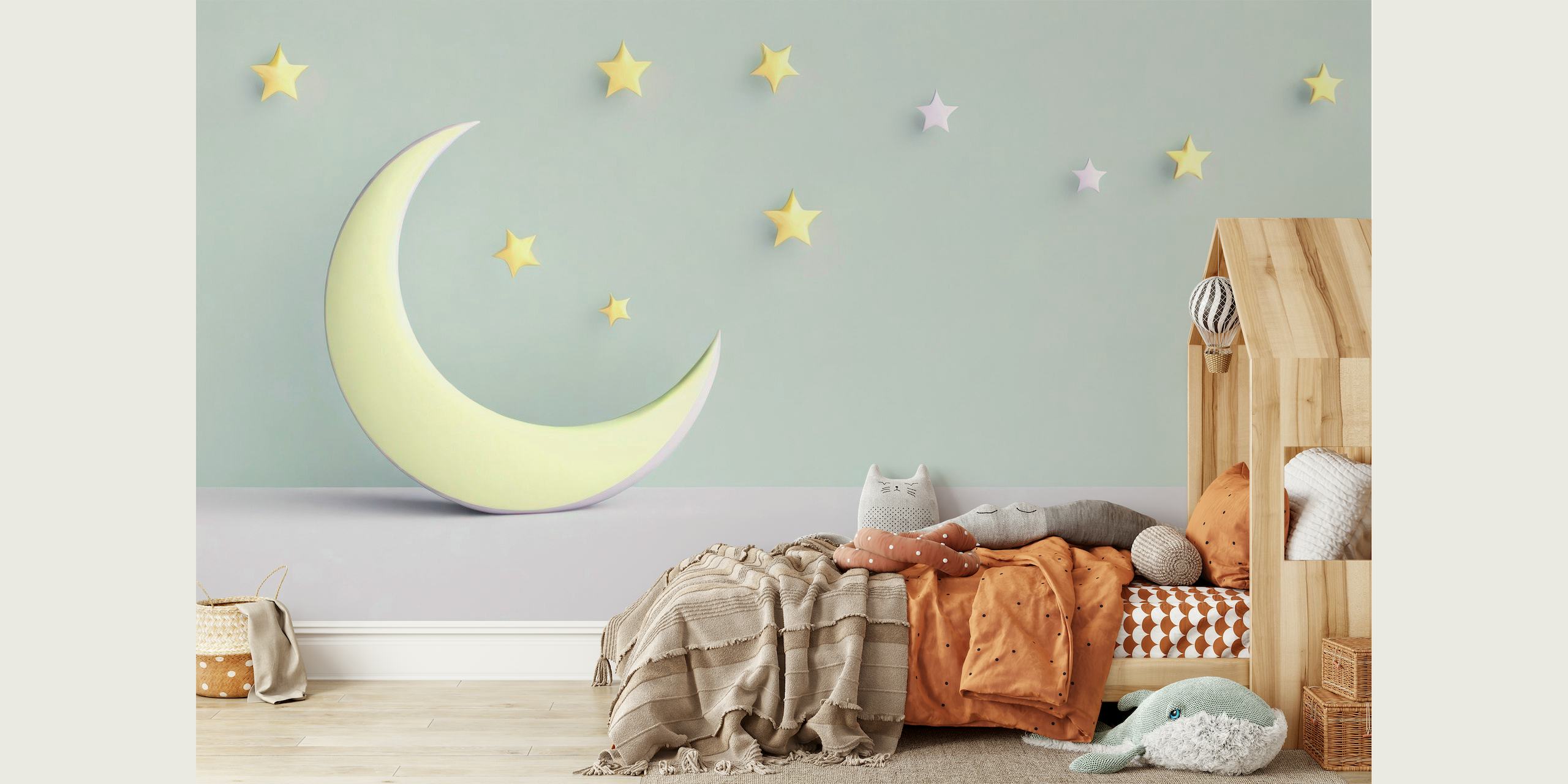 Stars and moon wallpaper