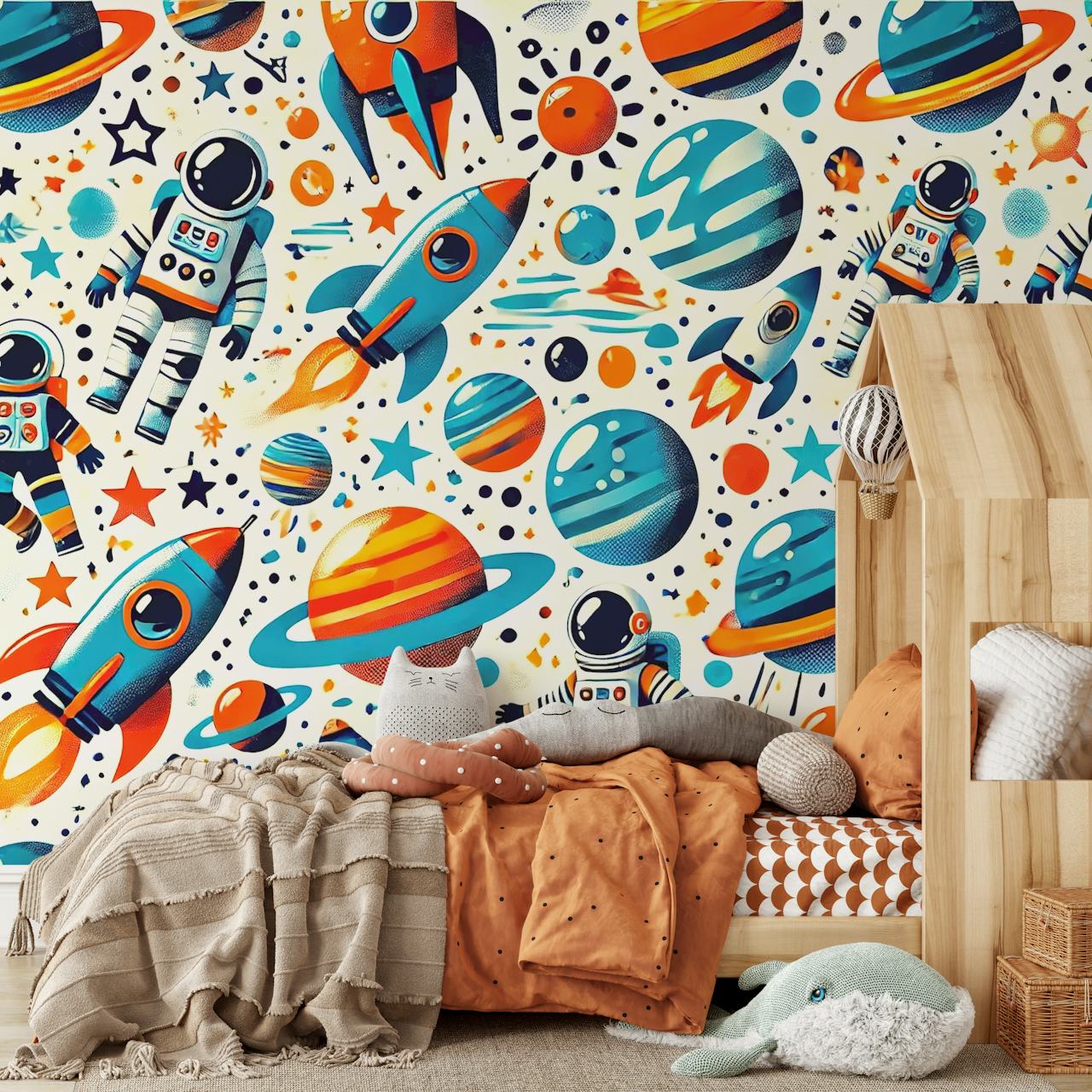 Galactic Explorer Dream tapet i et rum