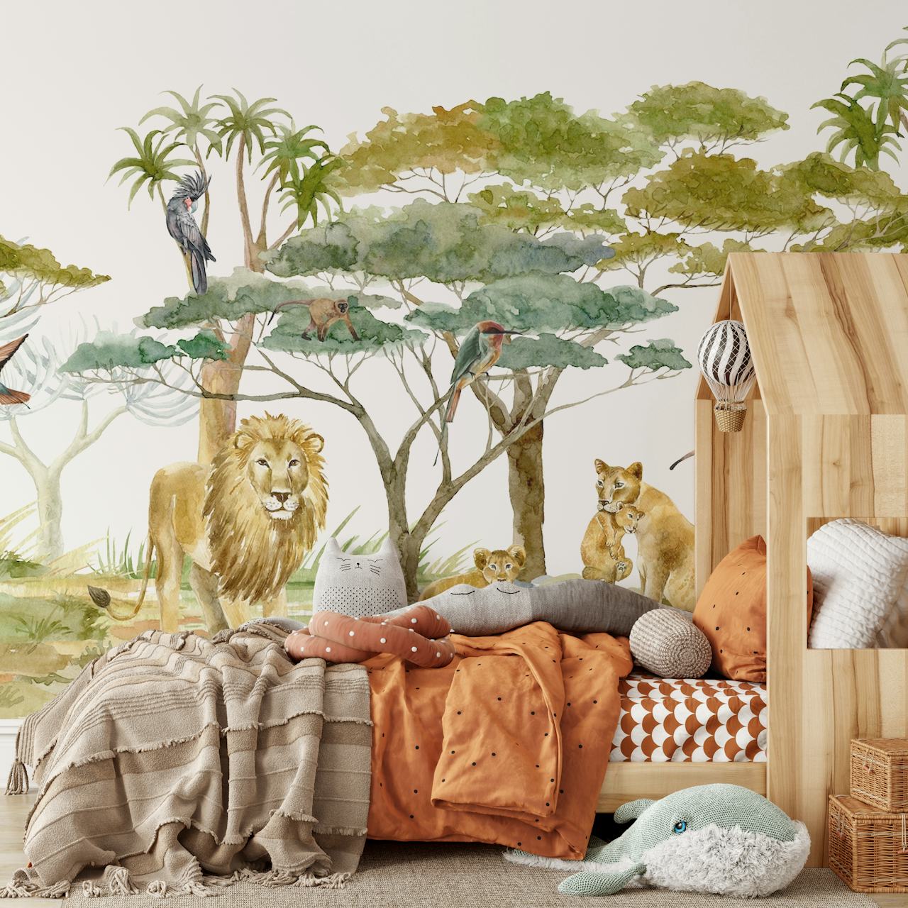 Tropical Safari Jungle tapeta v místnosti