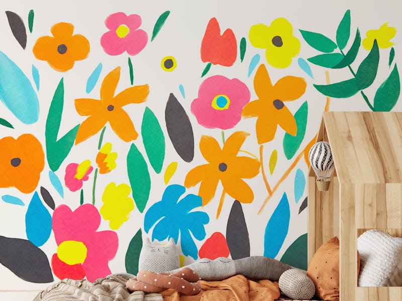 Colorful Matisse Groovy Flower Garden