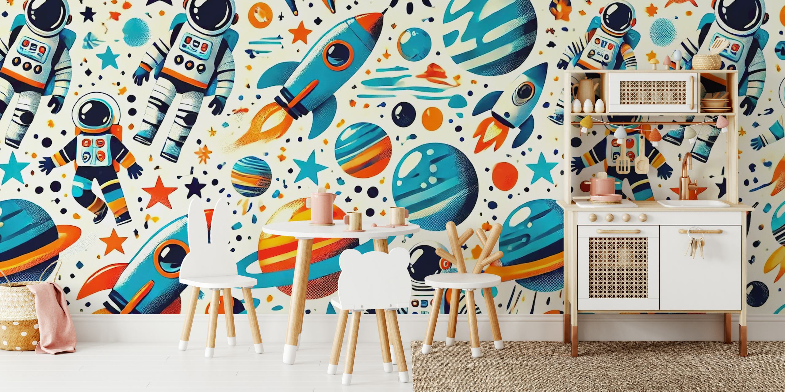 Galactic Explorer Dream tapet i et rum