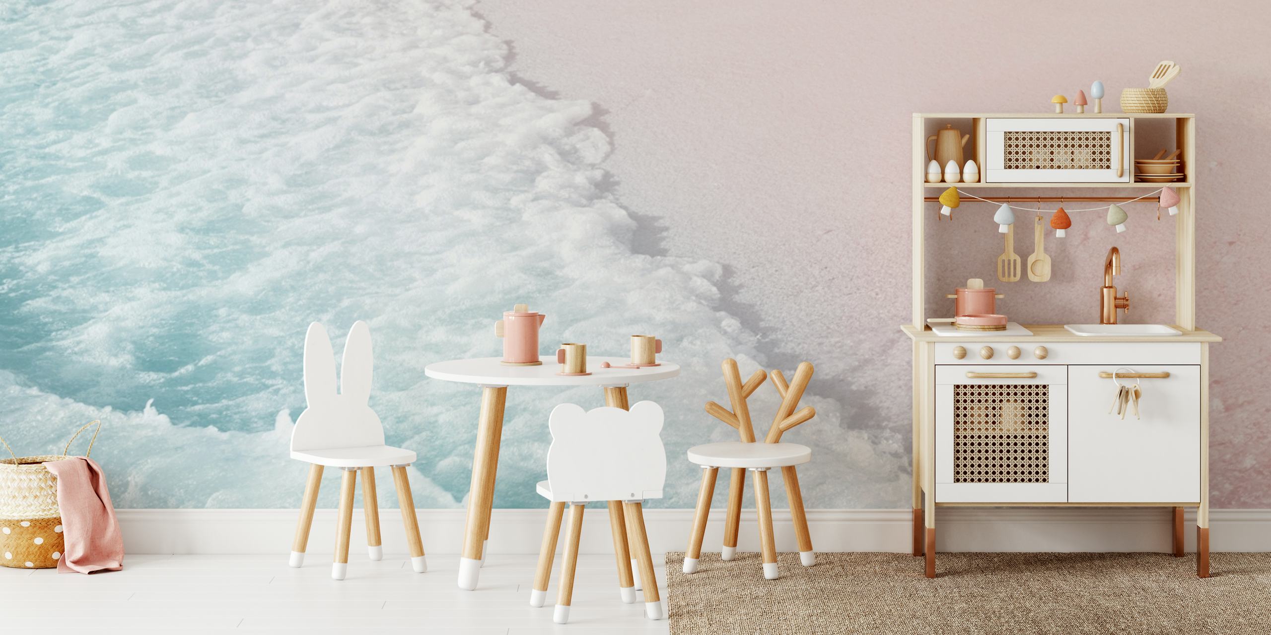 Caribbean Sea Foam Bliss 4 σχέδιο ταπετσαρίας