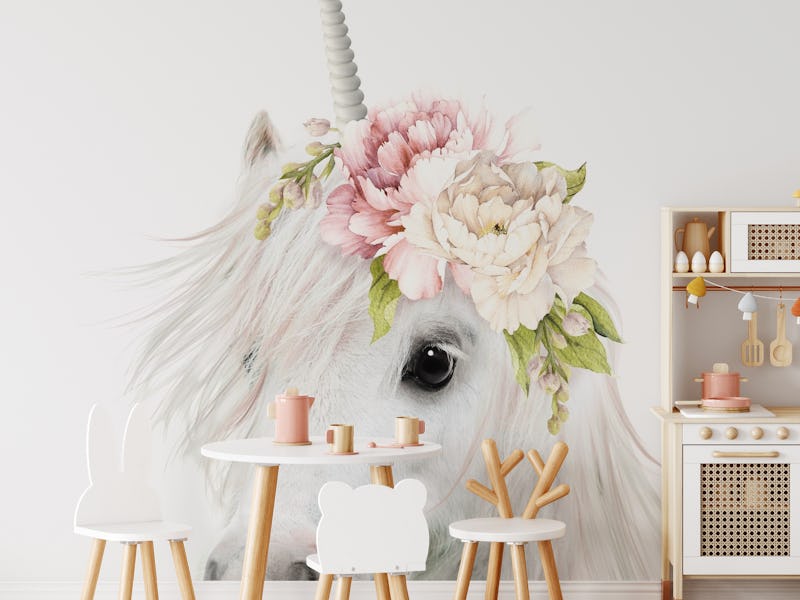 Peekaboo Unicorn Floral