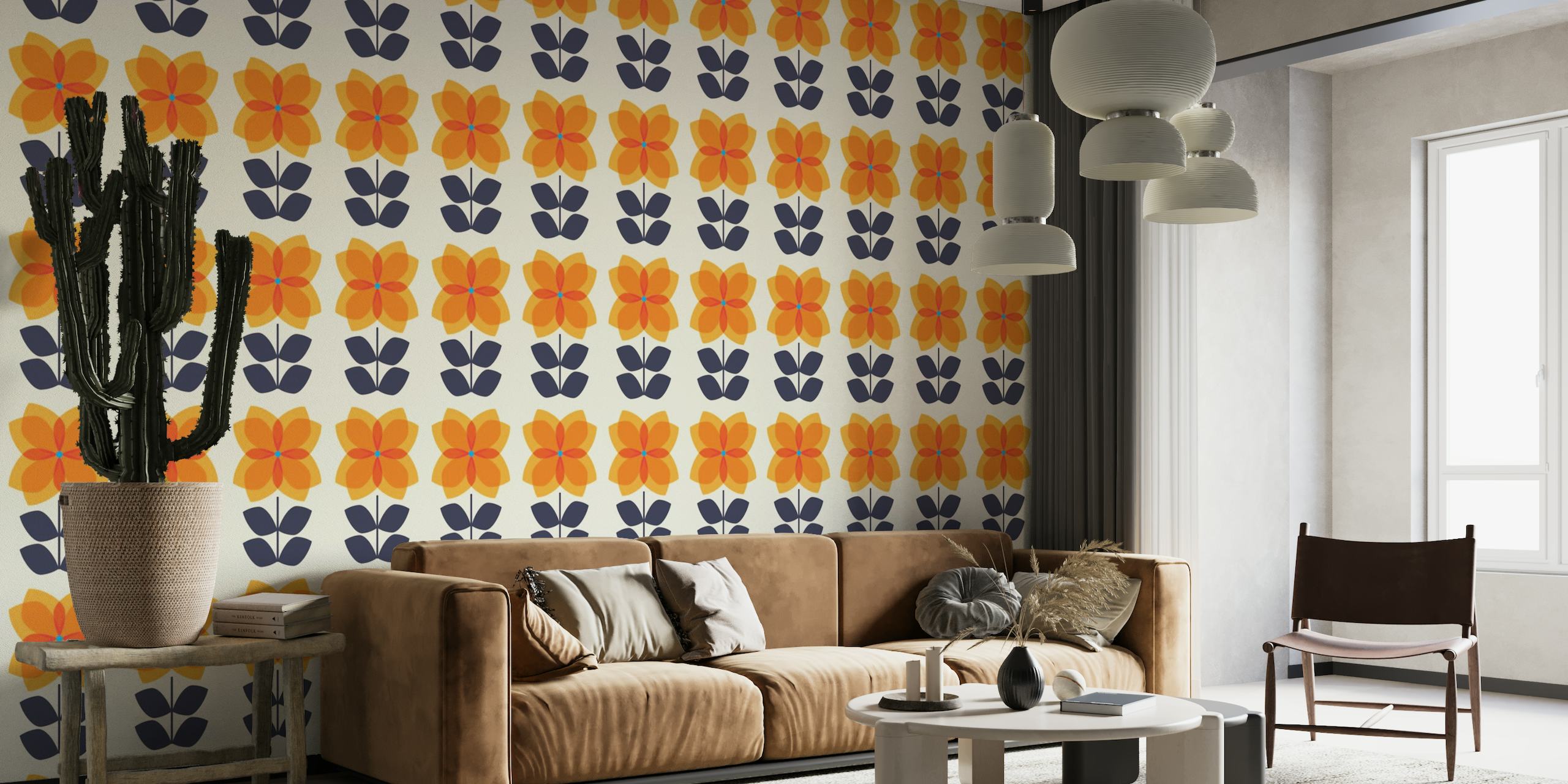 Pinwheel Blooms wallpaper