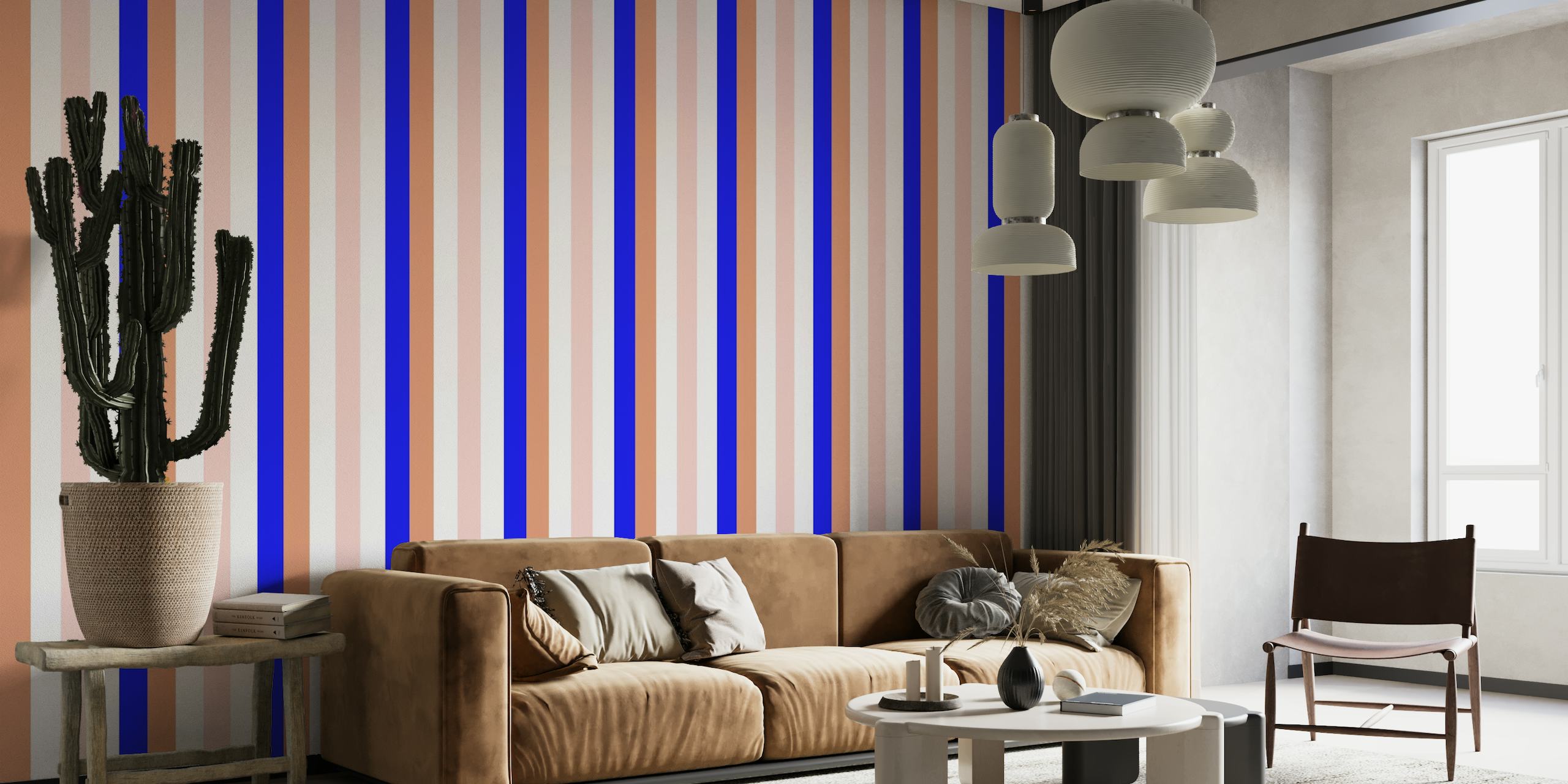 Stripes Colourblock papel de parede