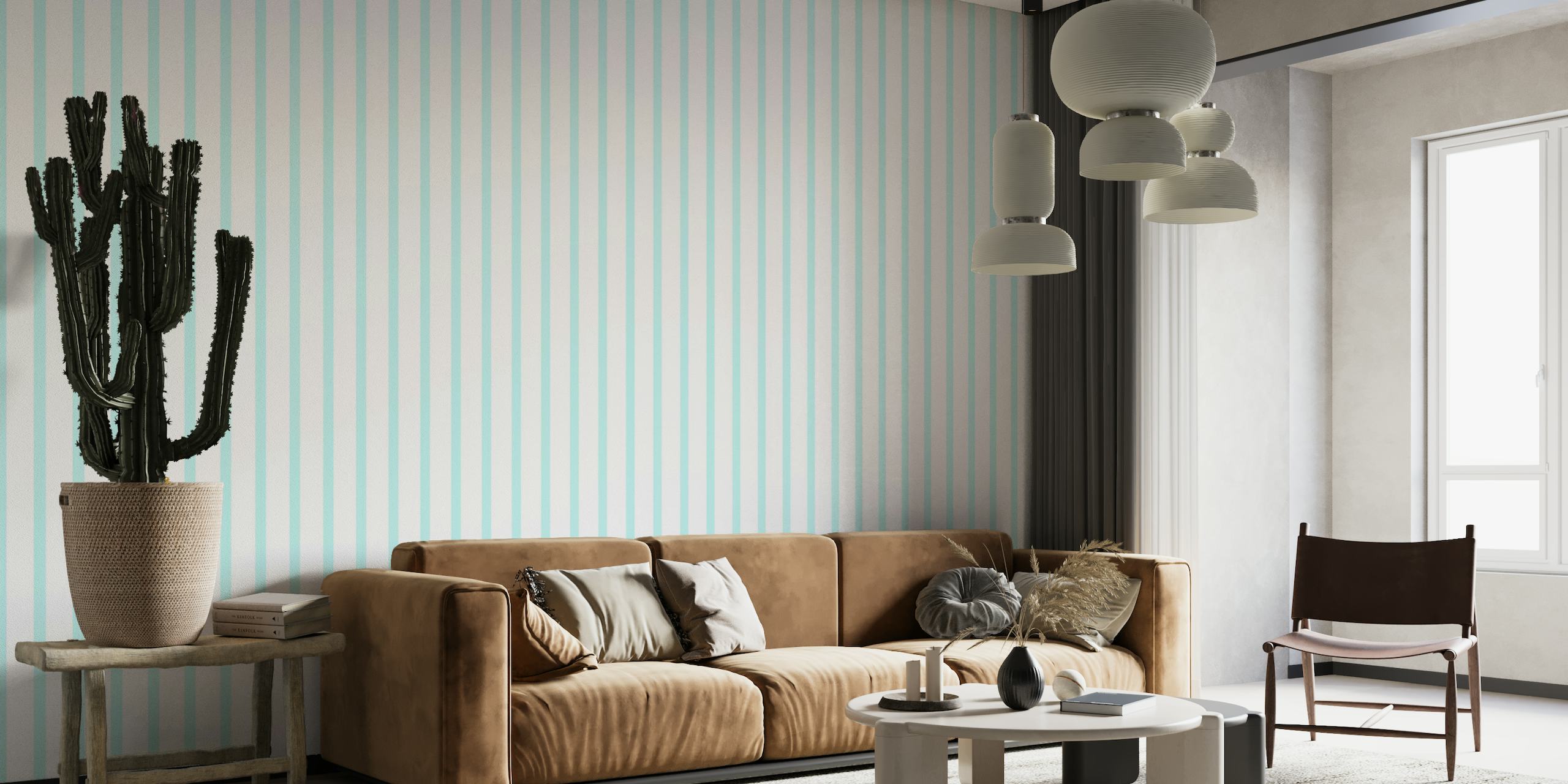 Babyblue stripes wallpaper