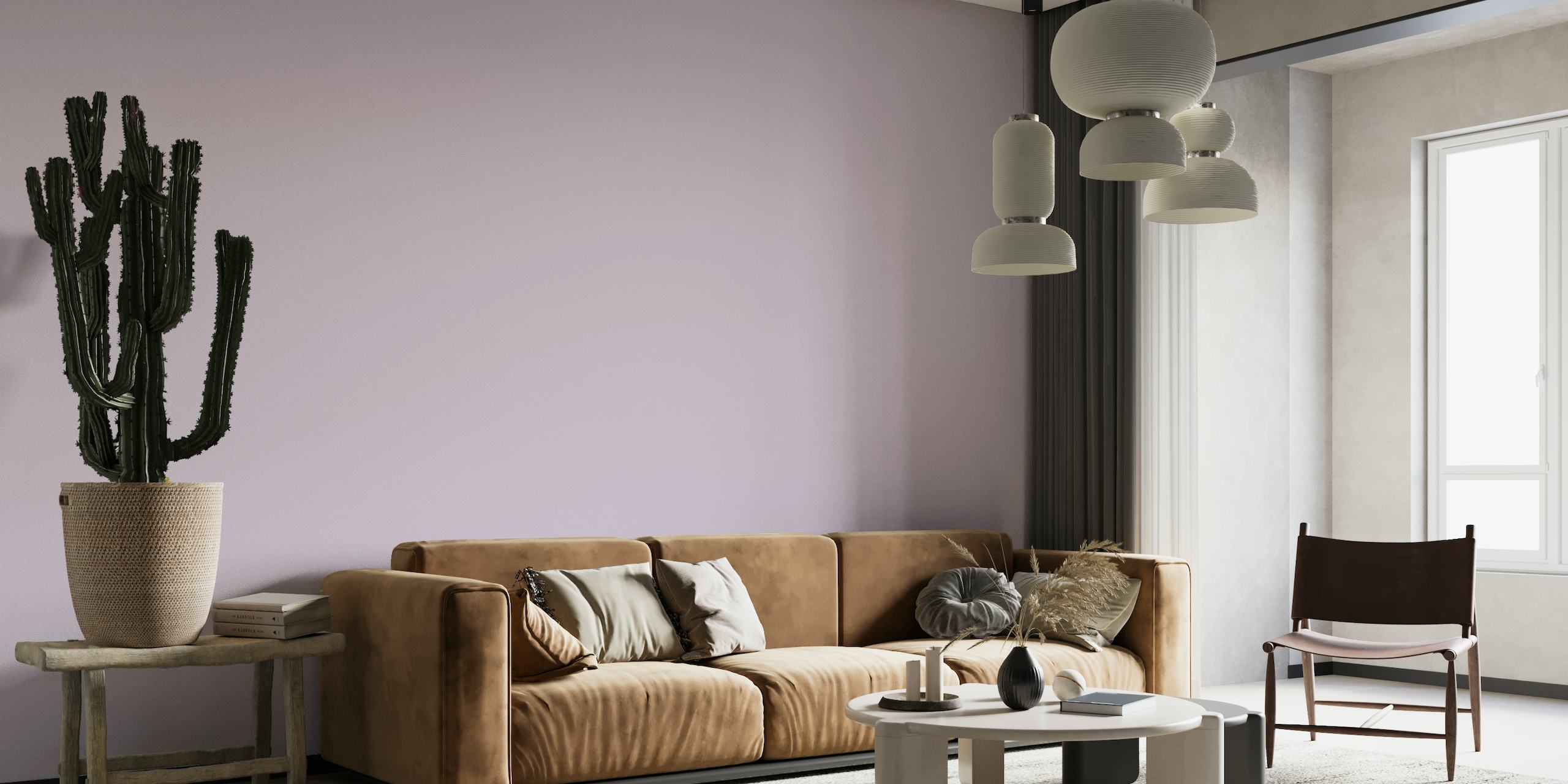 Amethyst Light Violet - solid color wallpaper tapet