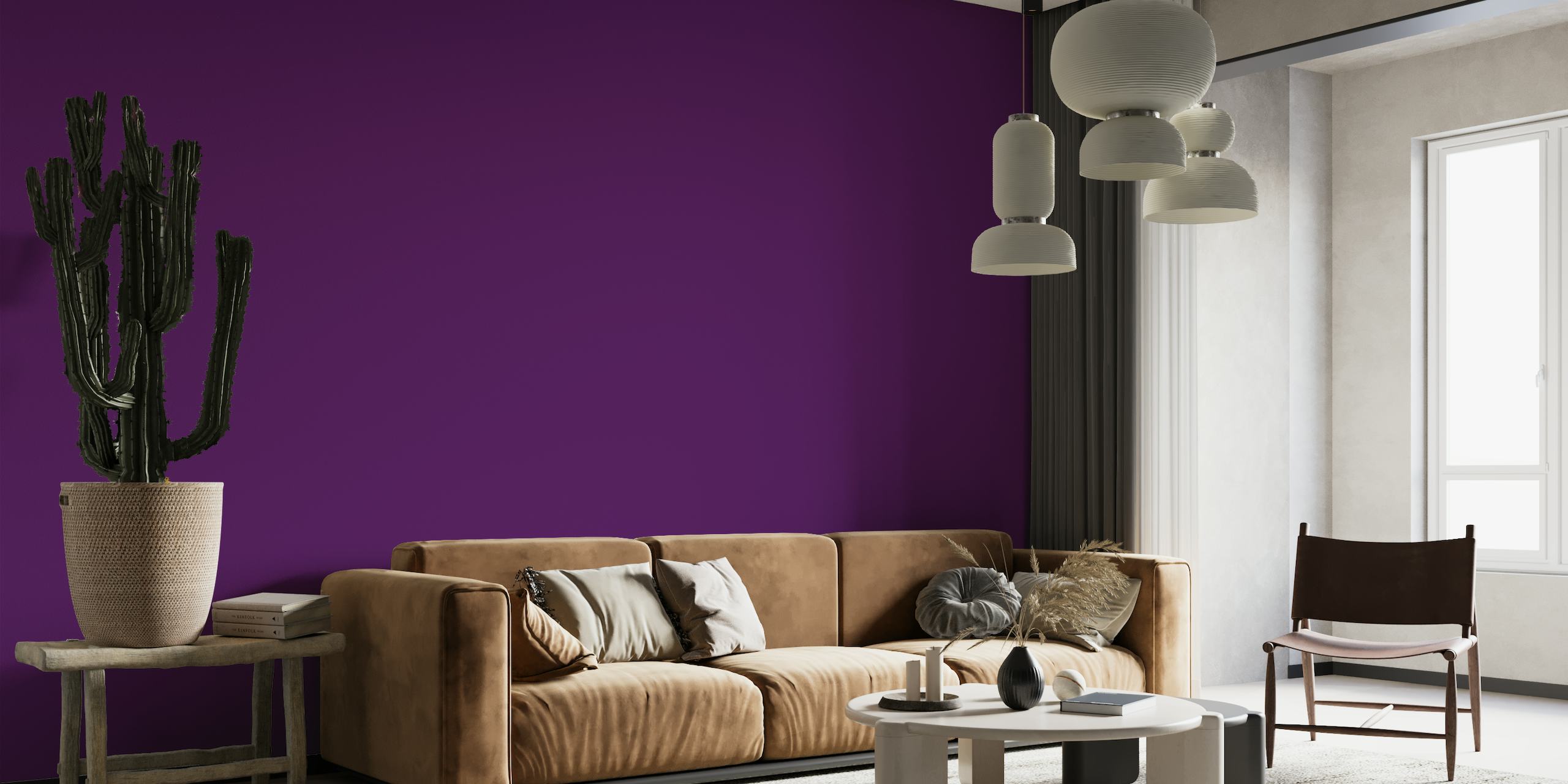 Royal Purple wall mural with luxurious and vibrant hues