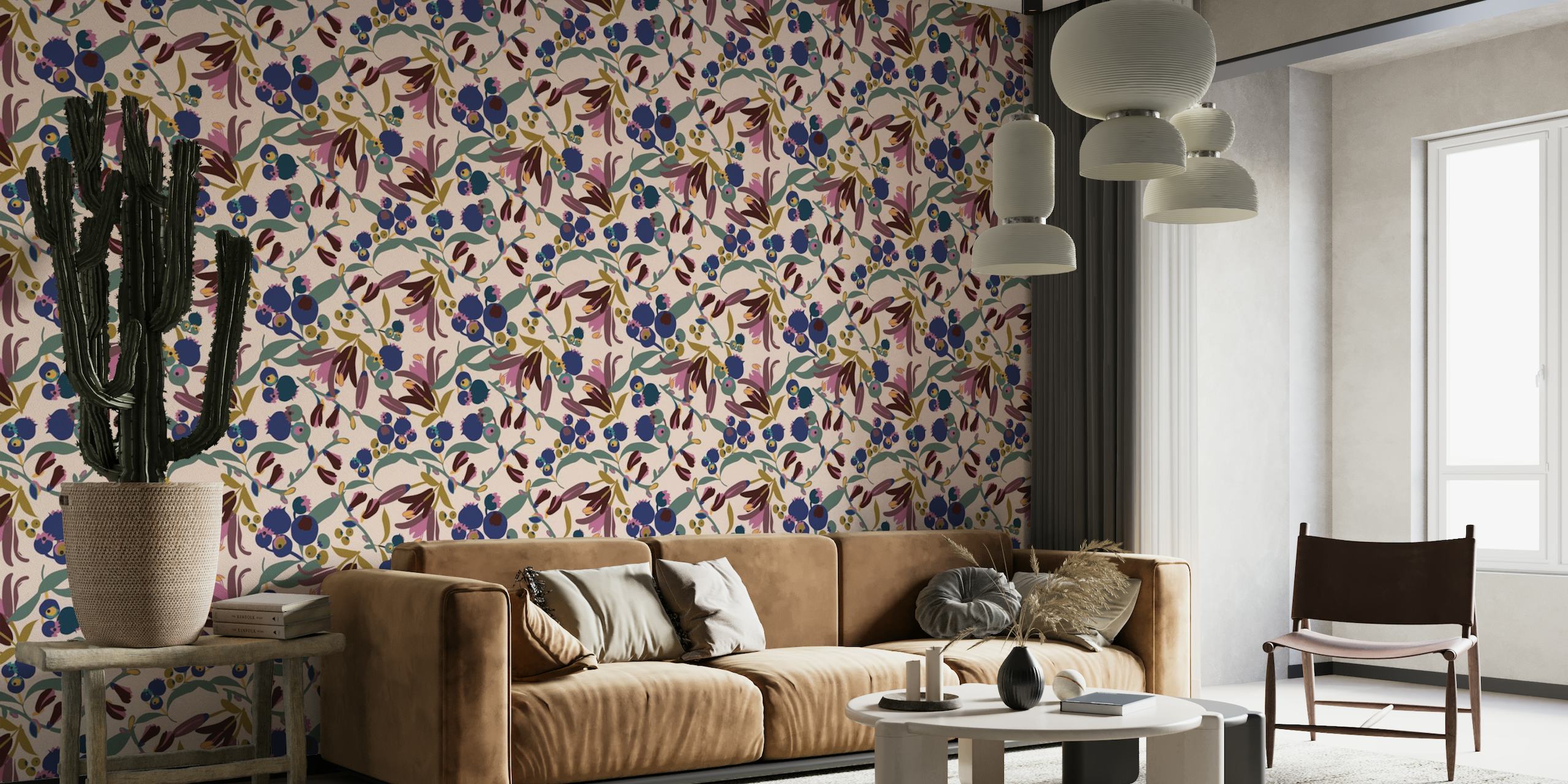 Pink Chintz Pattern wallpaper