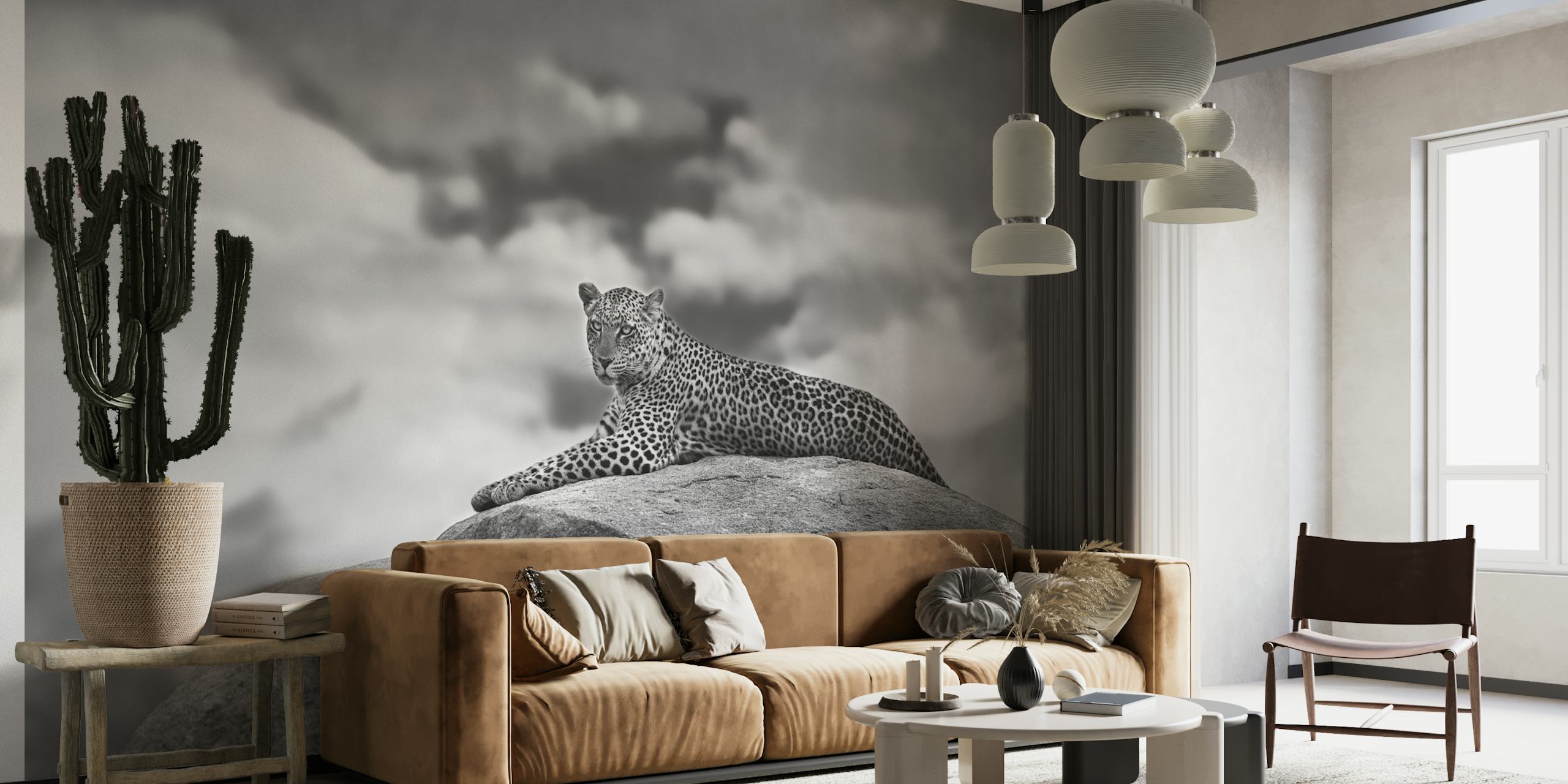 Leopard on a Kopje behang