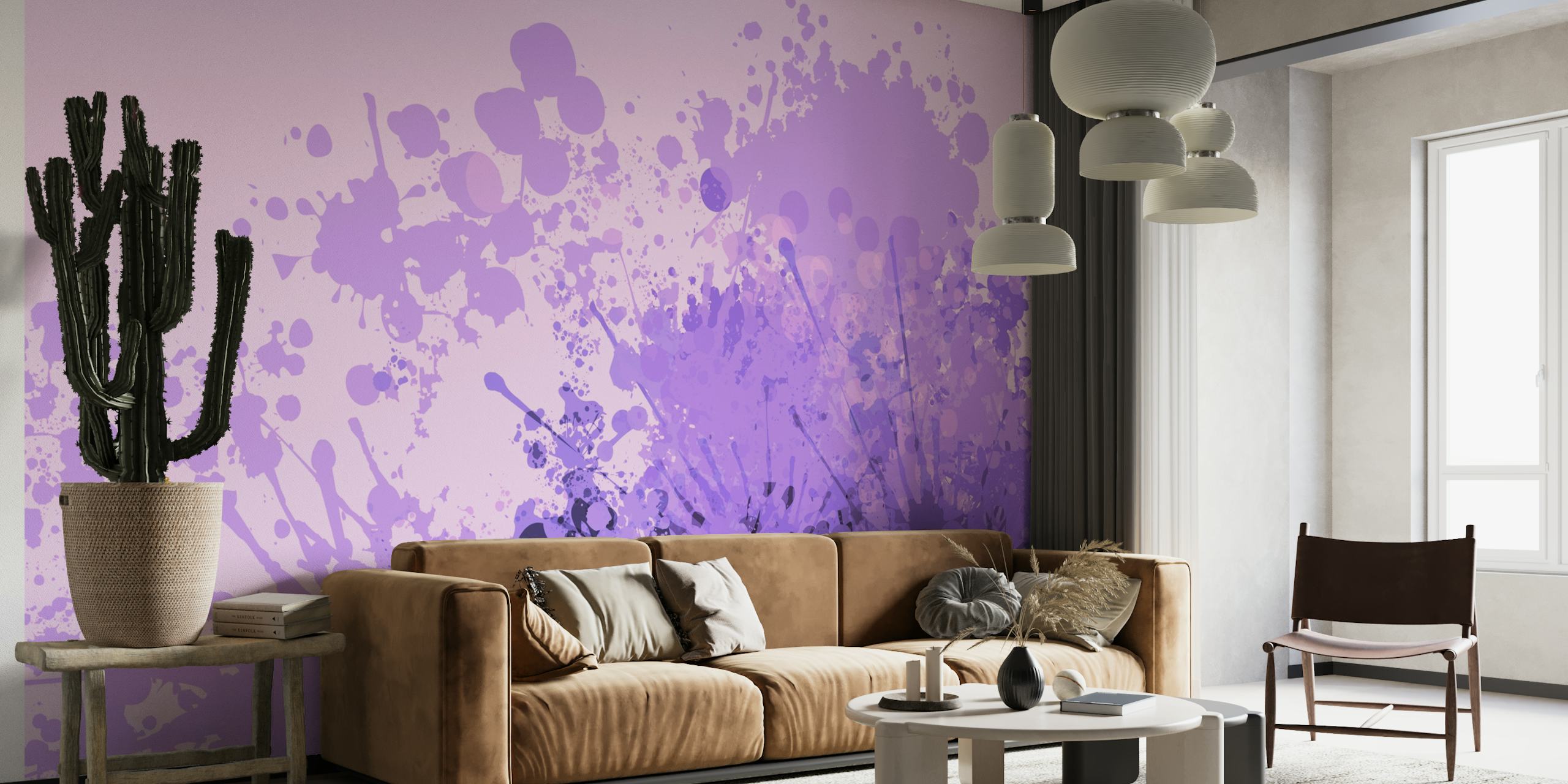 Purple Lavender papel de parede