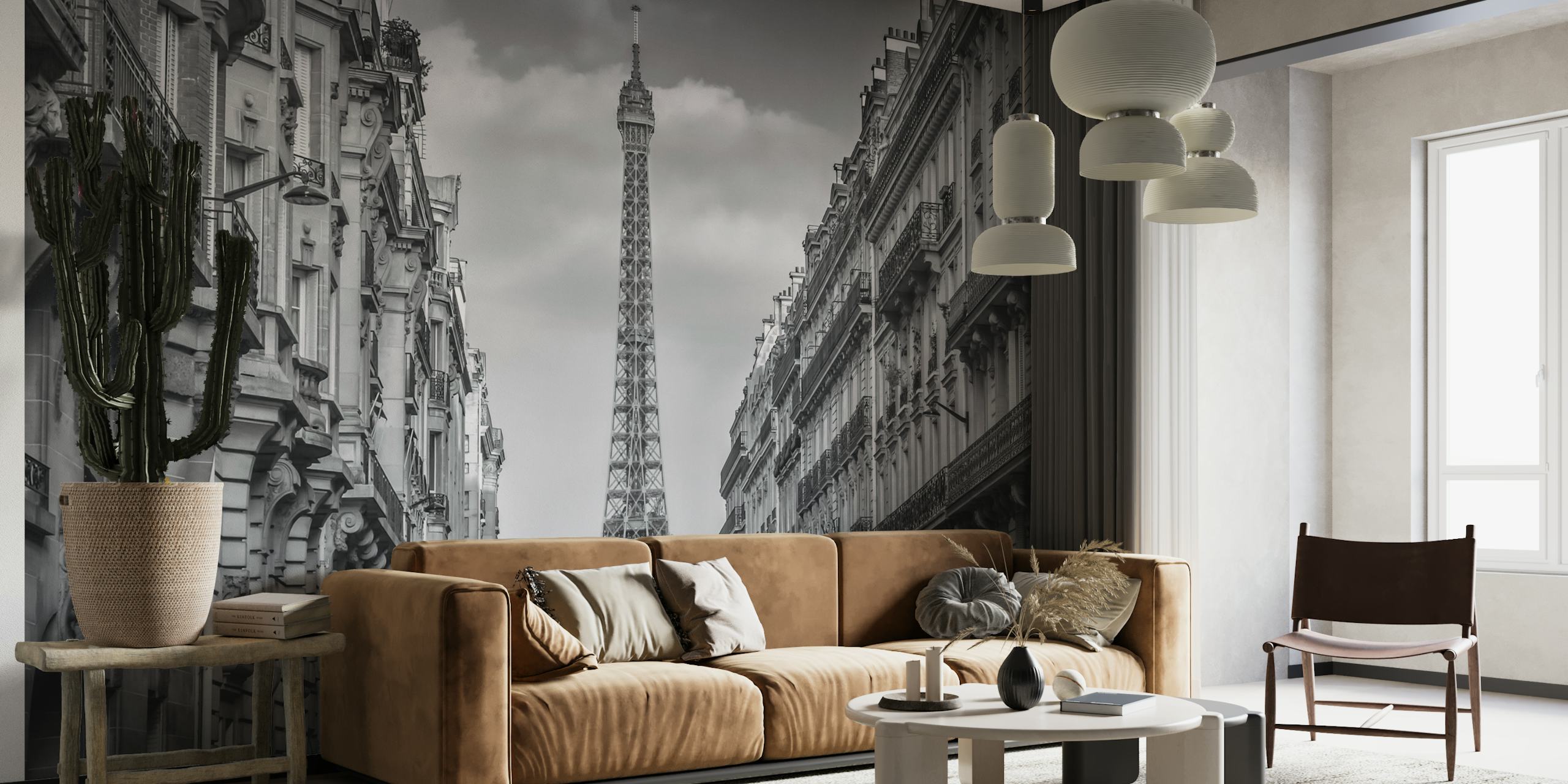 Monochrome Parisian Flair behang
