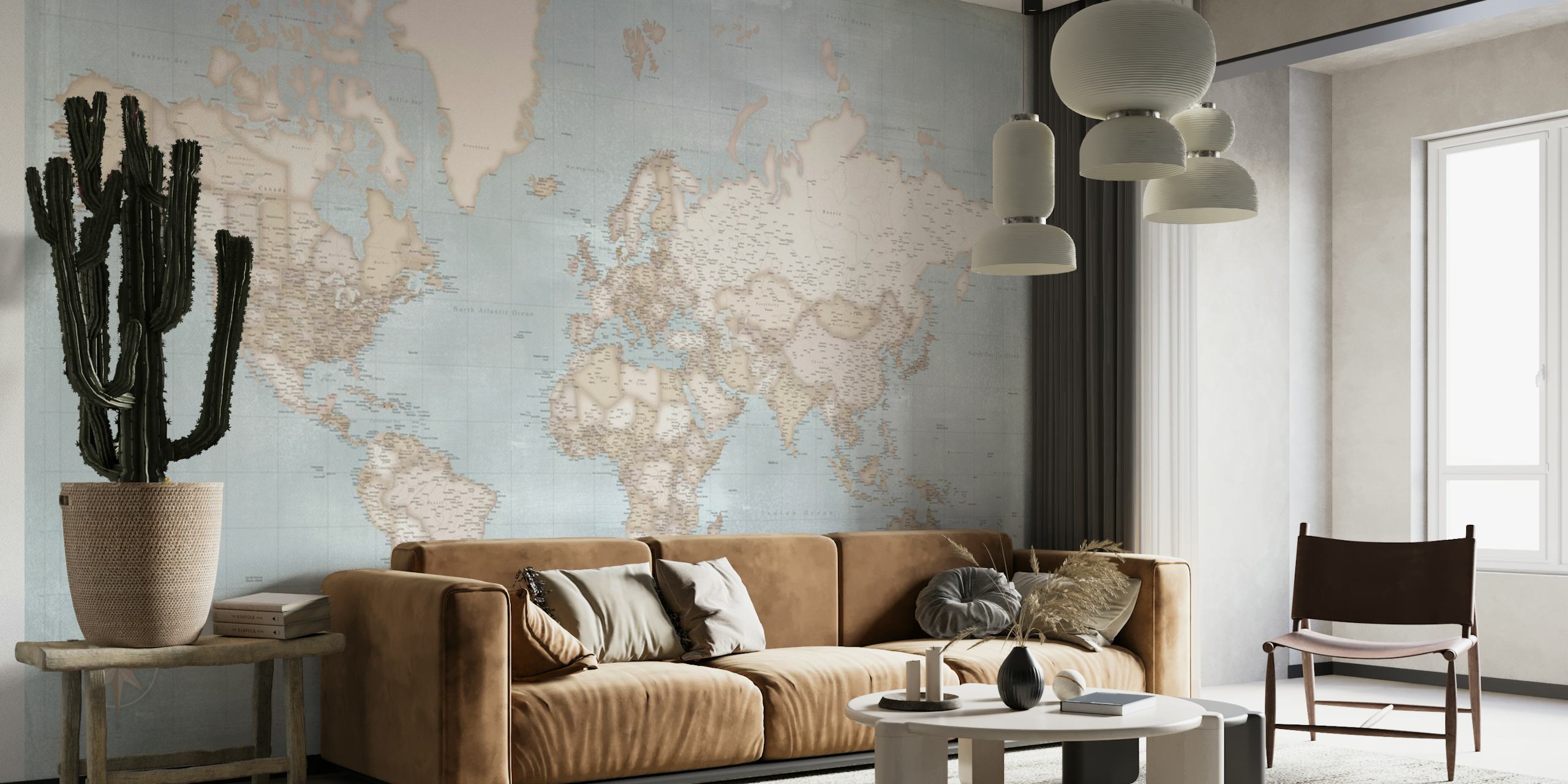 High detail world map Ohela wallpaper