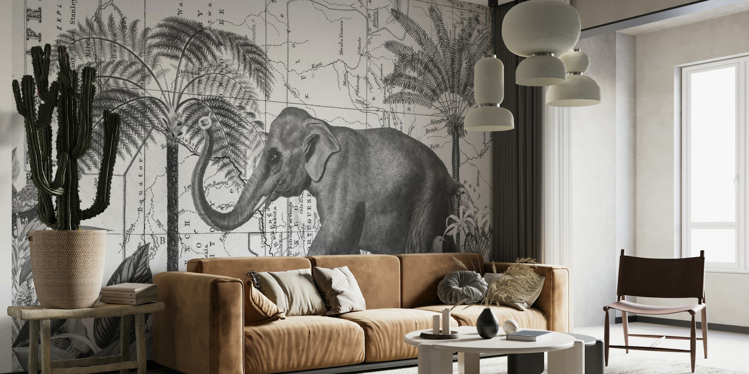 Explore Africa Elephant tapete