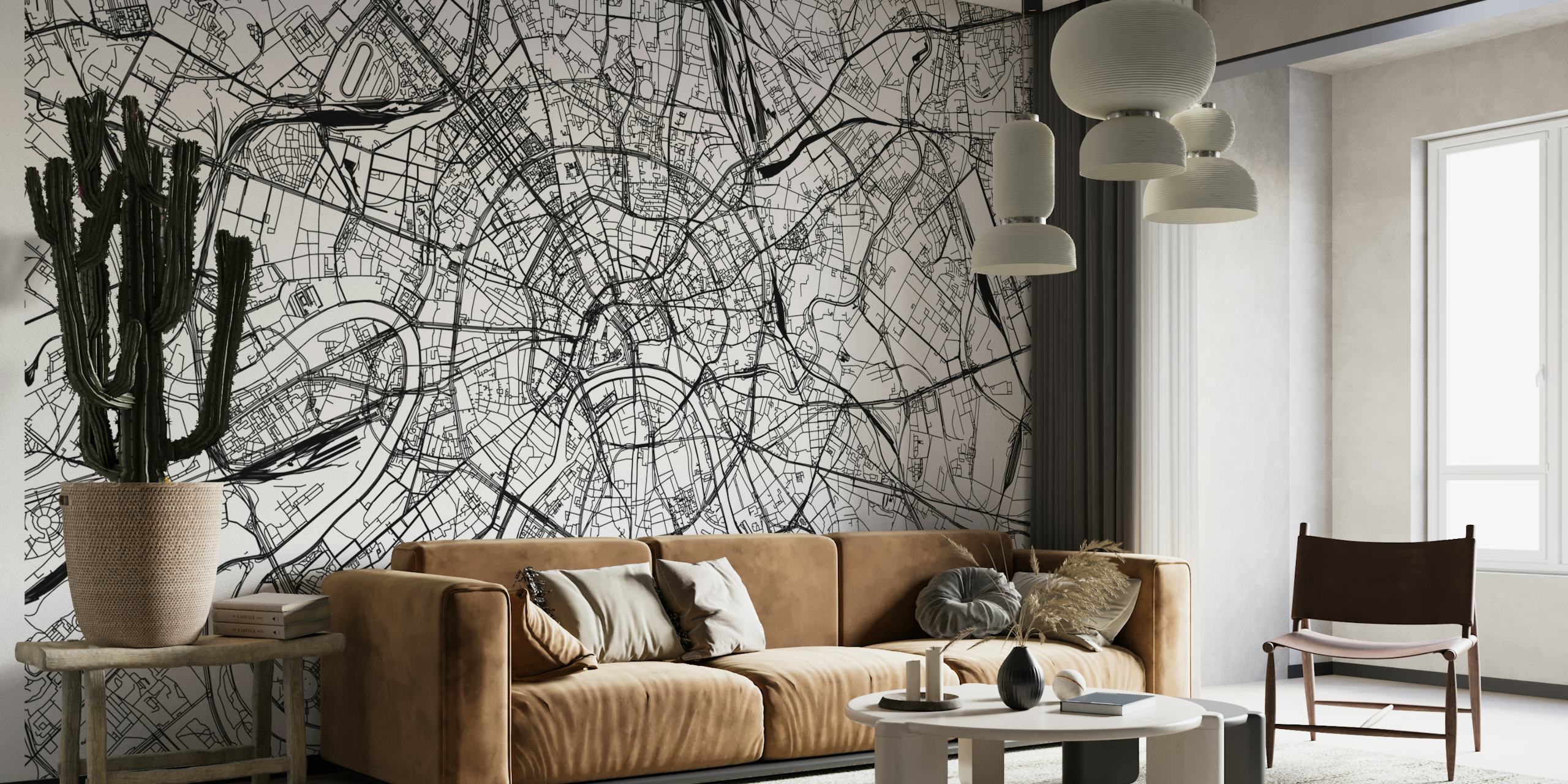 Moscow Map behang