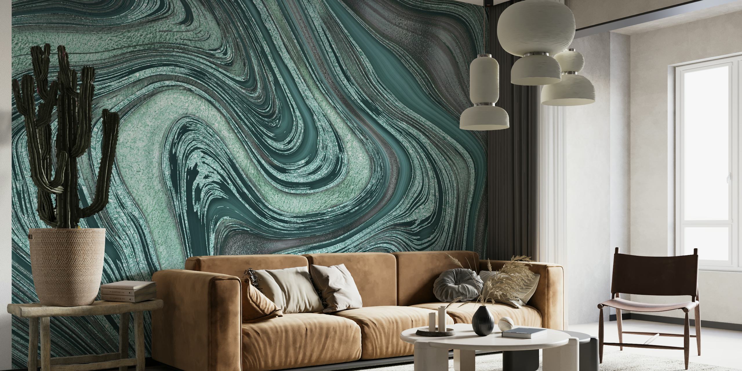 Mint Marble Luxury wallpaper