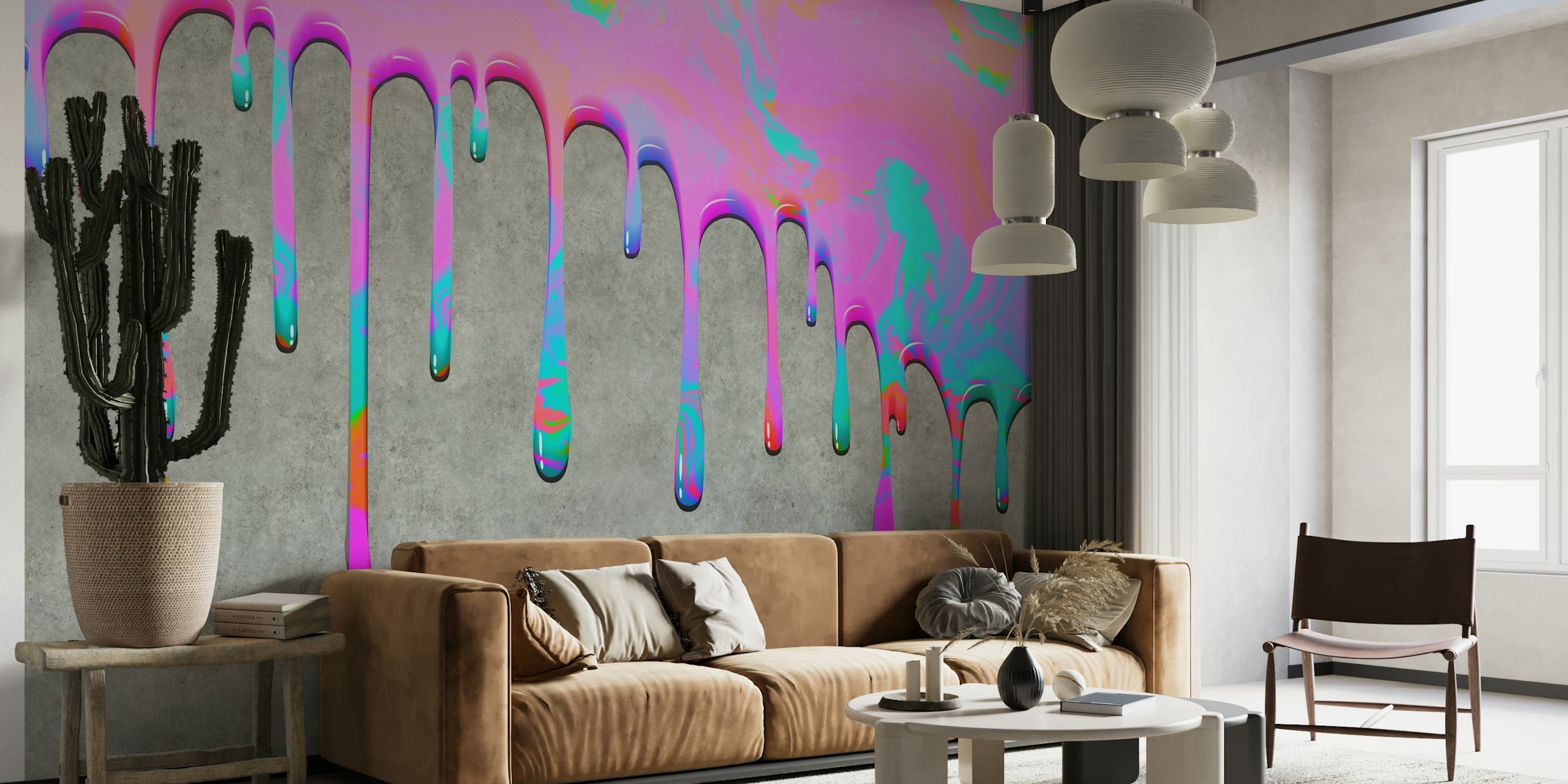 Dripping Paint tapet