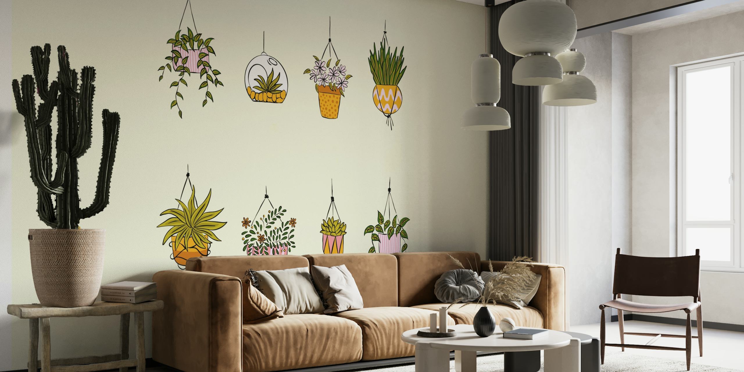 Potted Plant Wall behang