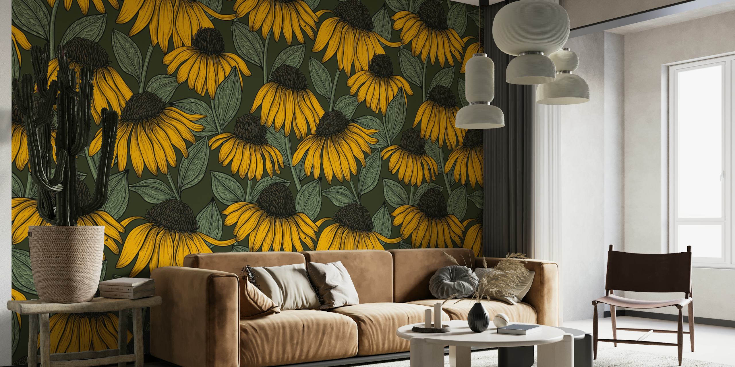Yellow coneflowers 2 wallpaper