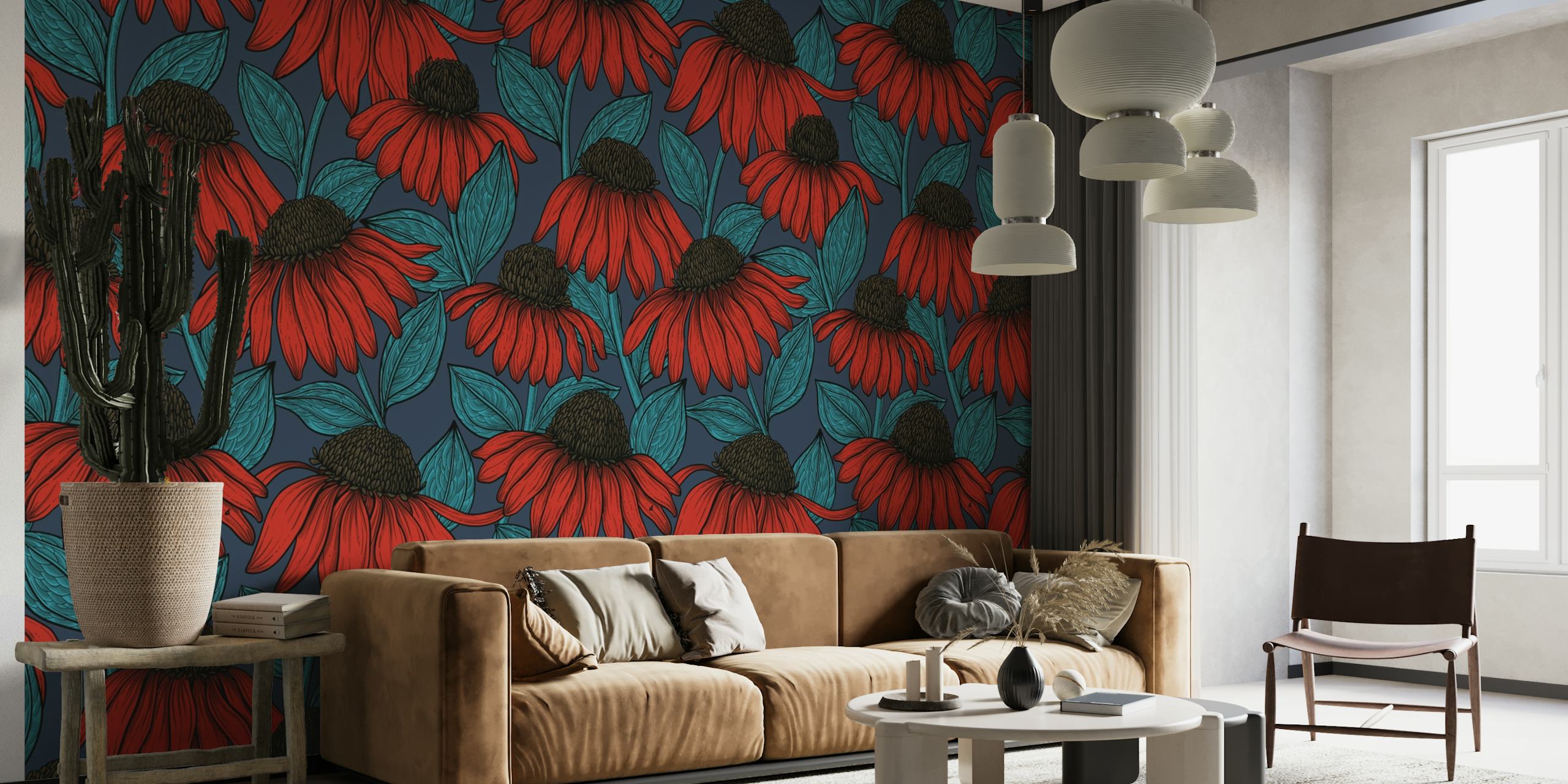 Red coneflowers 4 wallpaper