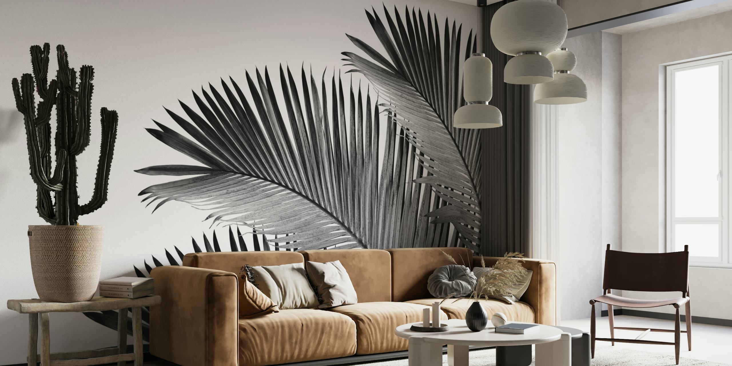 Palm Leaves Bliss 2 papel de parede