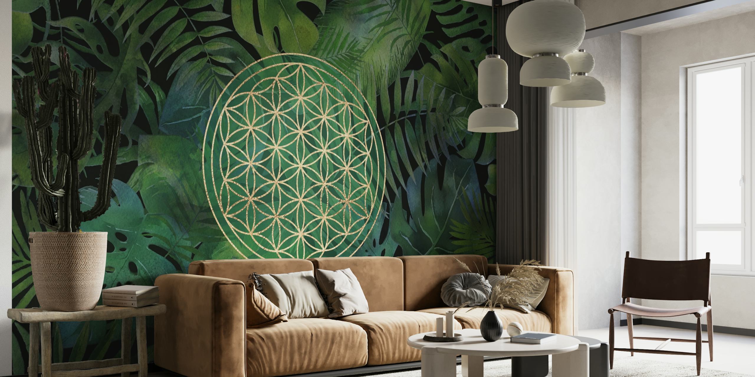 Flower Of Life Tropical Jungle ταπετσαρία